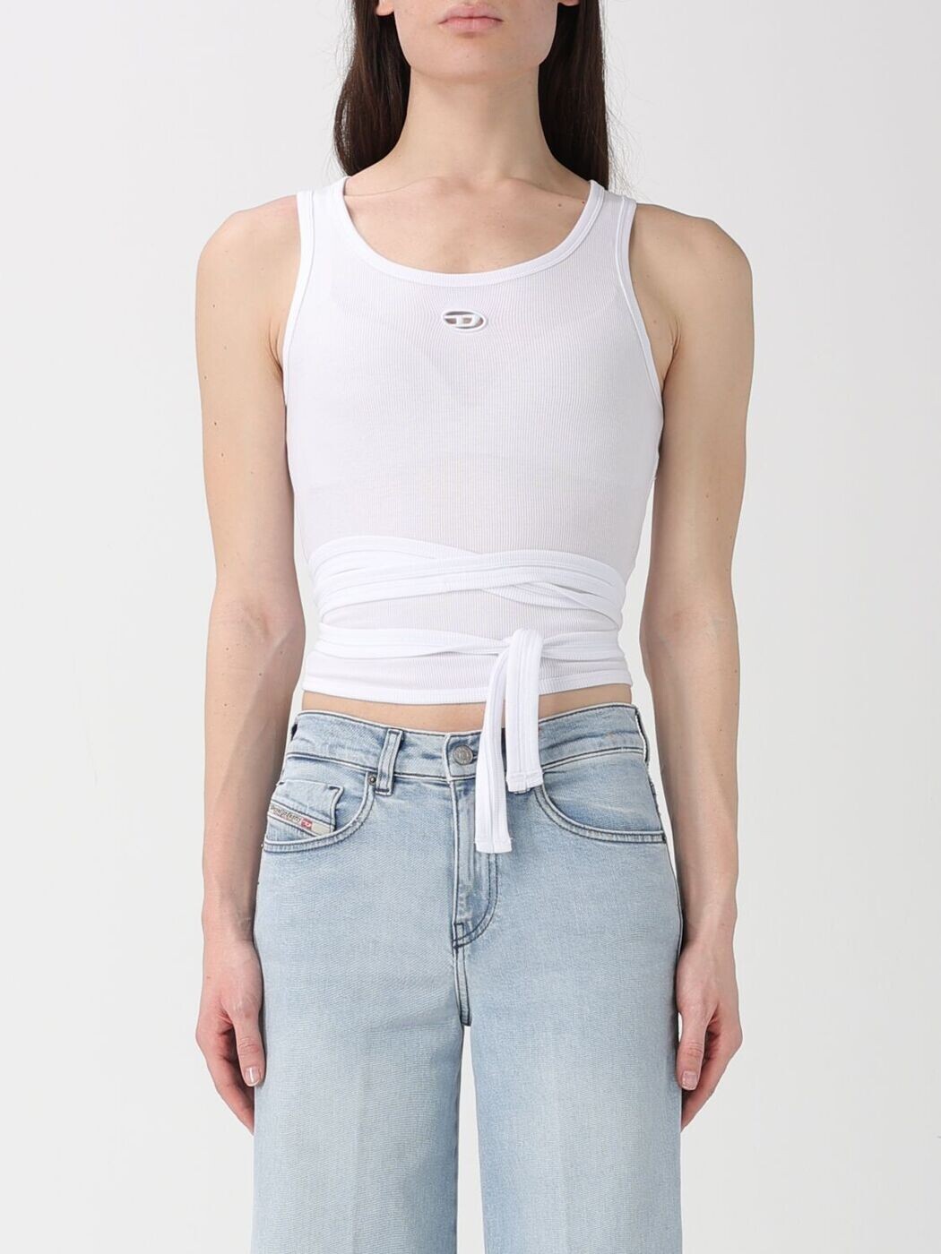 ディーゼル DIESEL ポロシャツ Tシャツ レディース ホワイト ...(4.0)