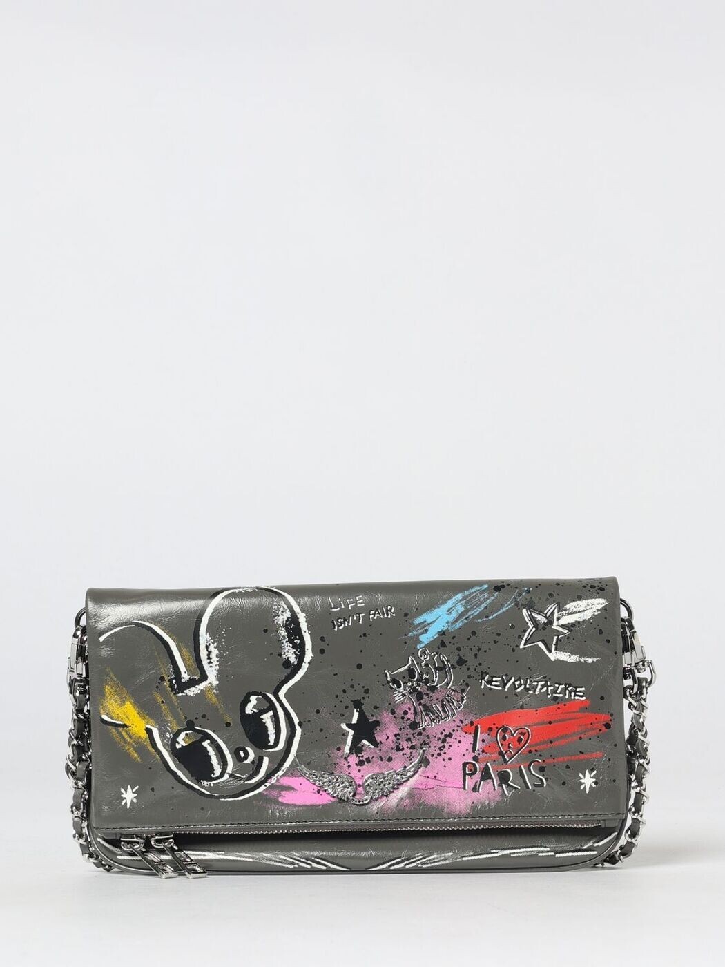 ザディグ エ ヴォルテール ZADIG & VOLTAIRE クラッチバッグ レディース グレー Clutch and wristlets bags LWBA04250 関税 送料無料 2026SS gi