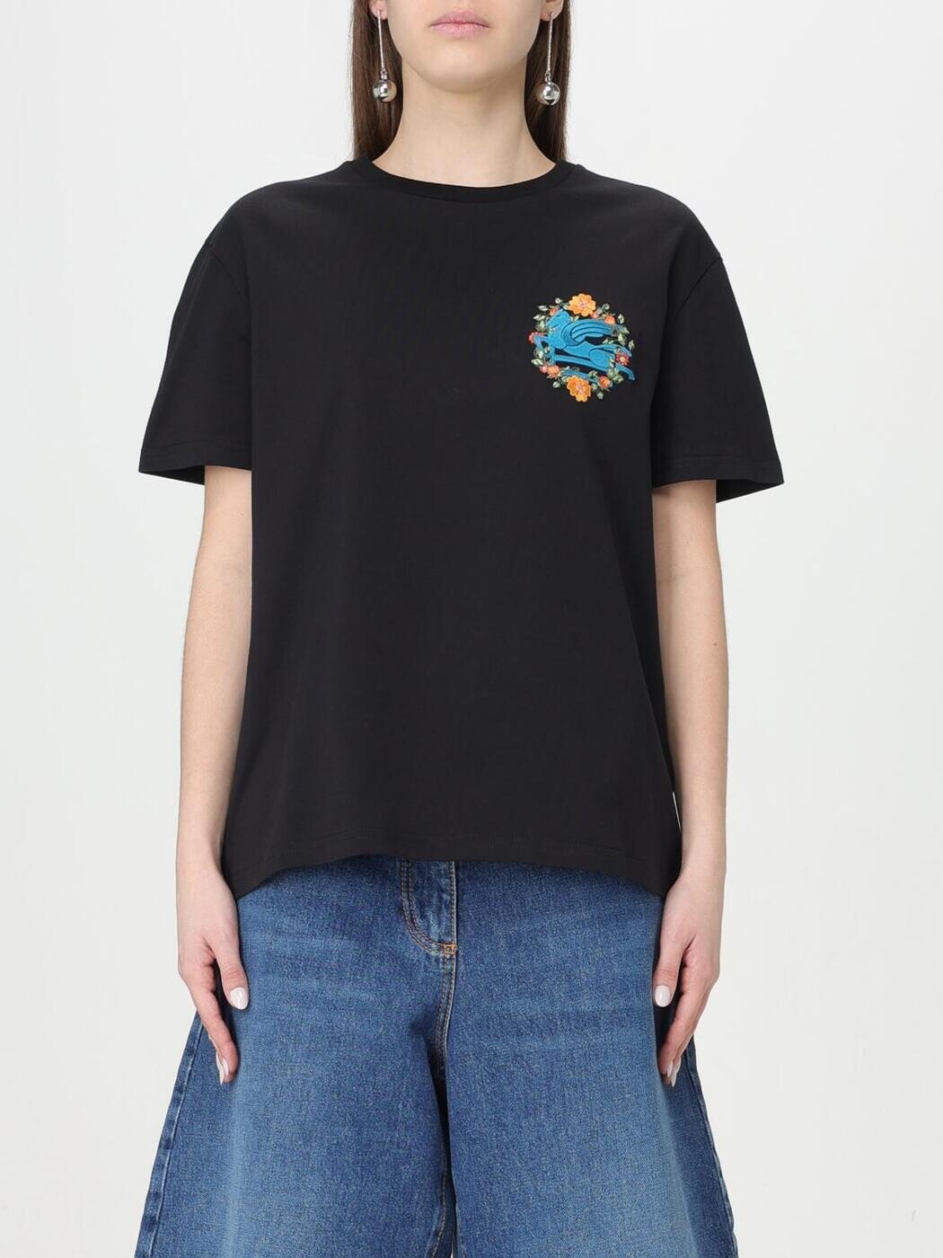 エトロ ETRO ポロシャツ Tシャツ レディース ブラック T-shirts and polo shirts WRJB0006AC036 Black 関税 送料無料 ラッピング無料 2024SS gi(4)