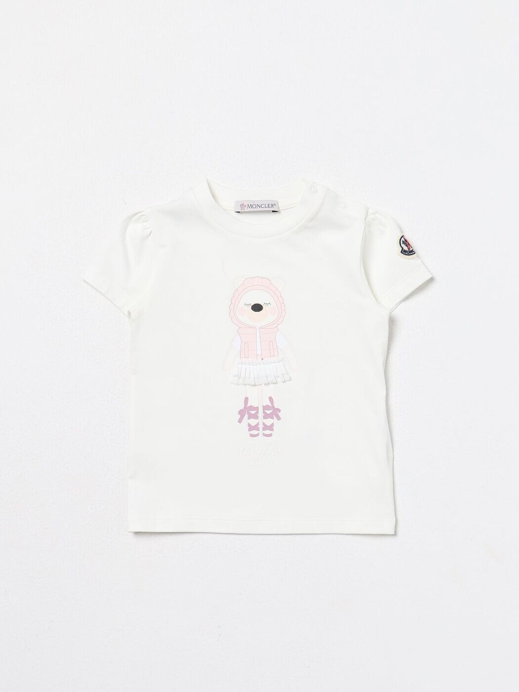 モンクレール MONCLER Tシャツ トップス ベビー ホワイト T-shirt 8C000088790N 関税 送料無料 ラッピング無料 2025AW gi