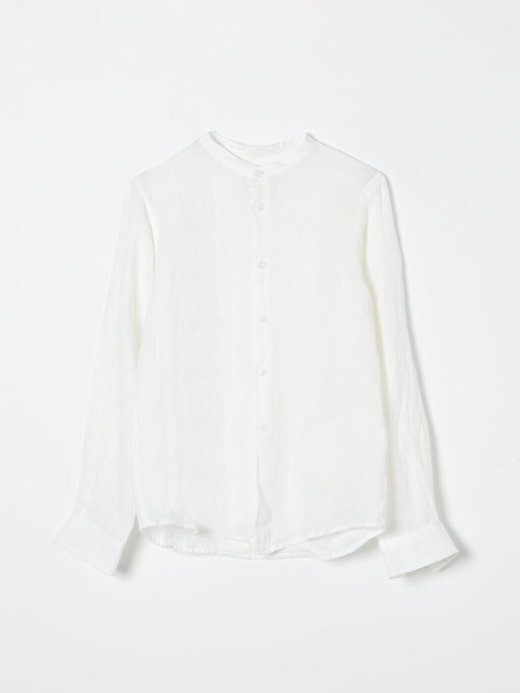 パオロペコラ PAOLO PECORA シャツ ボーイズ ホワイト Casual shirts PP3567 White 関税 送料無料 ラッピング無料 2024SS gi