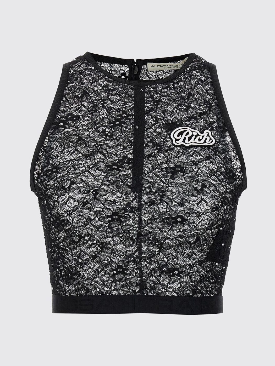 アレッサンドラ リッチ ALESSANDRA RICH Tシャツ トップス レディース ブラック T-shirts and tops FABX3603P4206 Black 関税 送料無料 2025AW gi