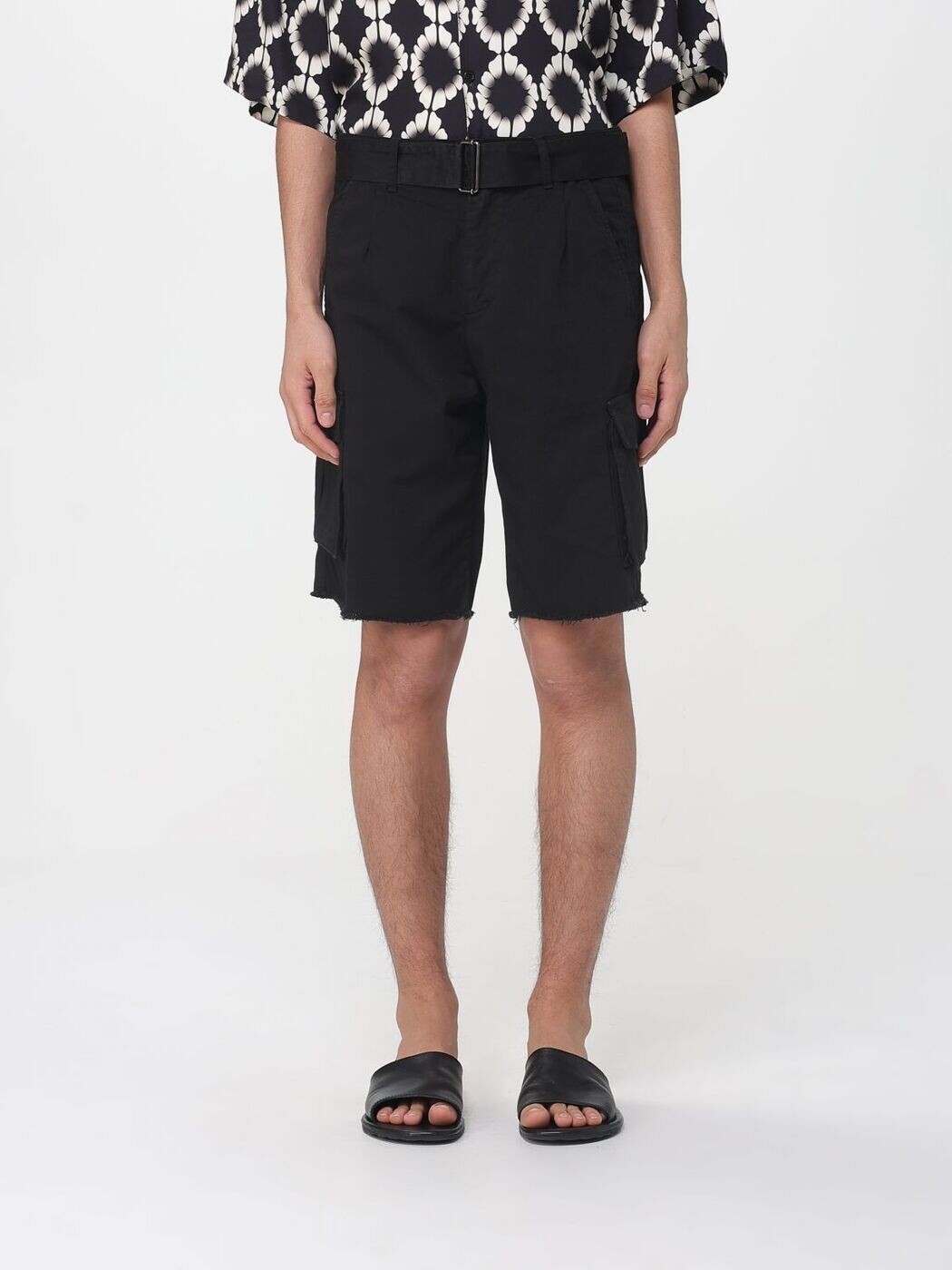 樂天商城 - ラネウス LANEUS ショーツ メンズ ブラック Shorts S6LAMASH091 関税 送料無料 2026SS gi