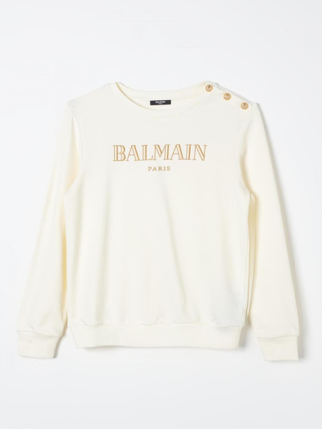 楽天BRANDSHOP・クラージュ楽天市場店バルマン BALMAIN クルーネックジャンパー ニットウェア ガールズ Crew neck jumpers BV4B10Z0081 Yellow Cream 関税 送料無料 ラッピング無料 2025AW gi