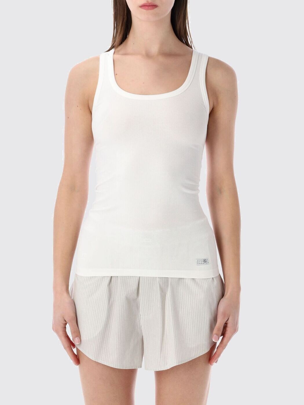 エムエム6 メゾン マルジェラ MM6 MAISON MARGIELA ポロシャツ Tシャツ レディース ホワイト T-shirts and polo shirts MKD520010 White 関税 送料無料 2026SS gi