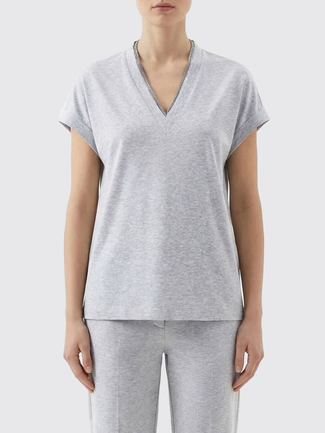 ブルネロクチネリ BRUNELLO CUCINELLI ポロシャツ Tシャツ レディース T-shirts and polo shirts M0T18BD222 Smoke Grey 関税 送料無料 2026SS gi
