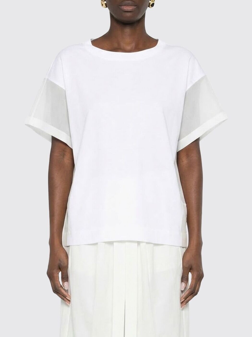 ブルネロクチネリ BRUNELLO CUCINELLI ポロシャツ Tシャツ レディース ホワイト T-shirts and polo shirts M0T81BX800 White 関税 送料無料 2026SS gi