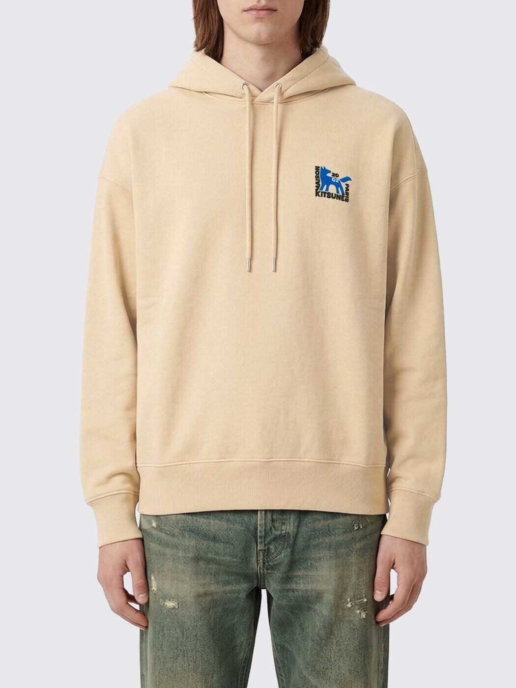 メゾン キツネ MAISON KITSUNE スウェットシャツ トレーナー メンズ ベージュ Sweatshirts QM00704KM0340 関税 送料無料 2026SS gi