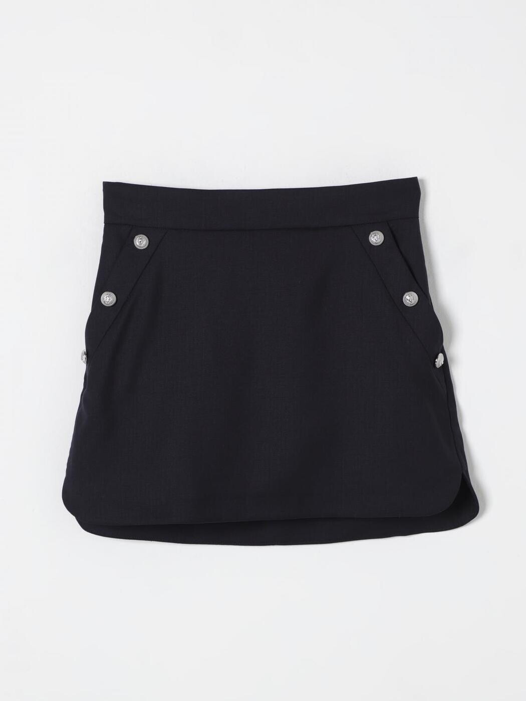 楽天BRANDSHOP・クラージュ楽天市場店バルマン BALMAIN ミニバッグ スカート ガールズ ブルー Mini-skirts BV7A81I0196 Blue 関税 送料無料 ラッピング無料 2025AW gi
