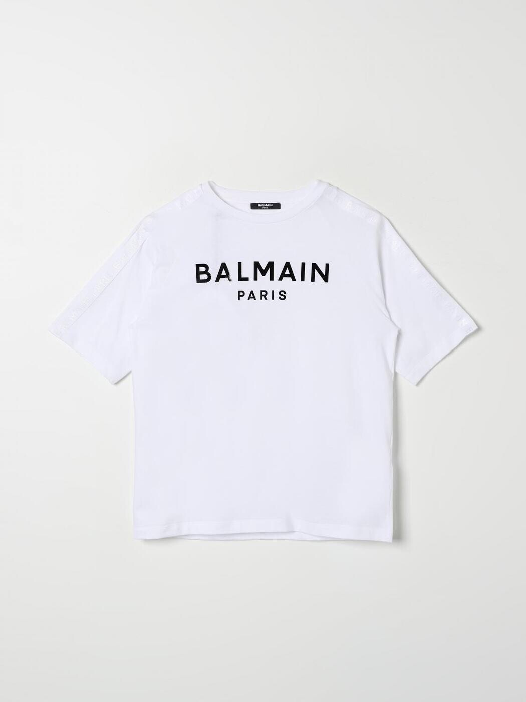 楽天BRANDSHOP・クラージュ楽天市場店バルマン BALMAIN ロングスリーブTシャツ Tシャツ ボーイズ ホワイト Long sleeve t-shirts BV8R71J0177 White 関税 送料無料 ラッピング無料 2025AW gi