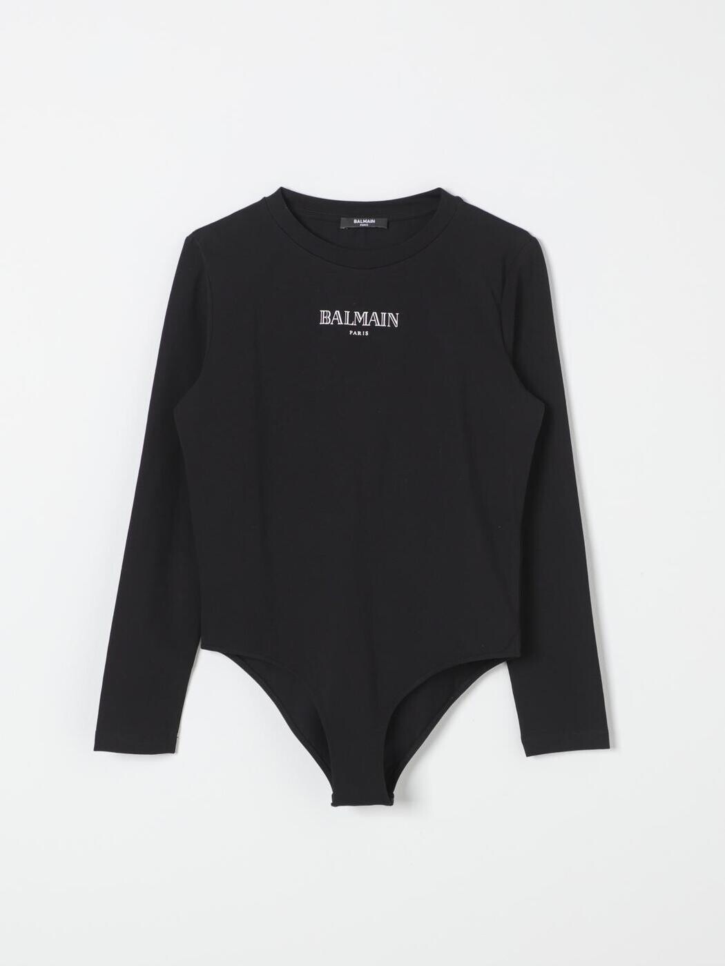 楽天BRANDSHOP・クラージュ楽天市場店バルマン BALMAIN ロングスリーブTシャツ Tシャツ ガールズ ブラック Long sleeve t-shirts BVAA1AZ2389 Black 関税 送料無料 ラッピング無料 2025AW gi