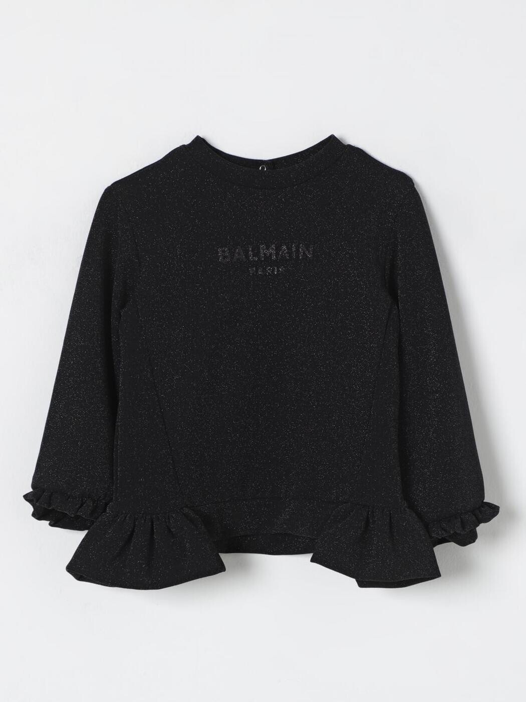 楽天BRANDSHOP・クラージュ楽天市場店バルマン BALMAIN Tシャツ トップス ベビー ブラック T-shirt BV4050J0445 Black 関税 送料無料 ラッピング無料 2025AW gi