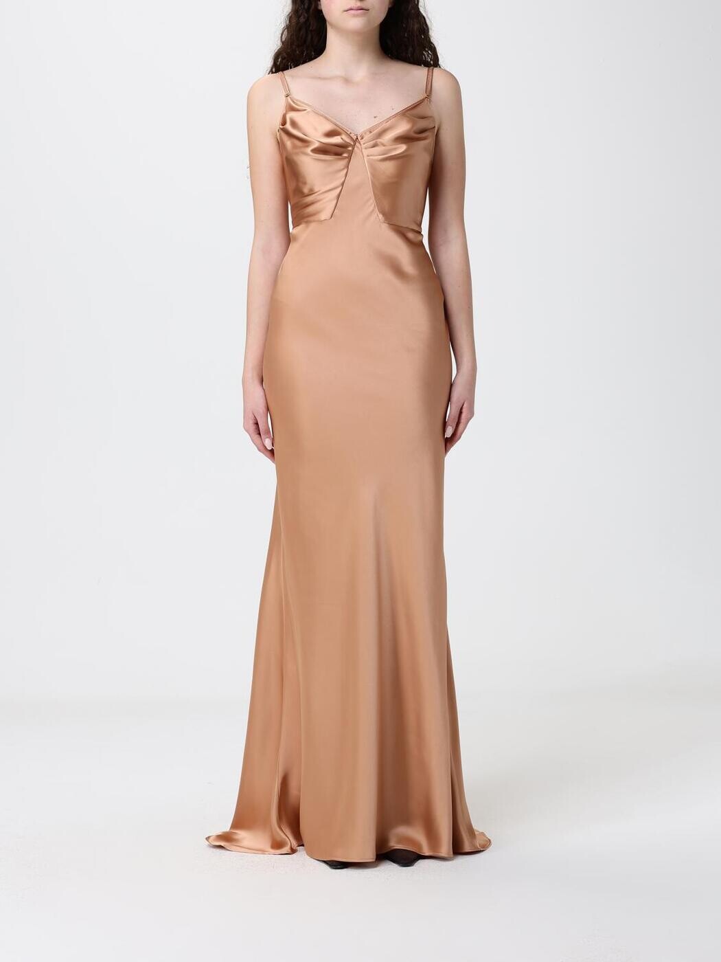 Rakuten - エリザベッタ フランキ ELISABETTA FRANCHI ワンピース ドレス レディース ベージュ Dresses ABR3362E2 関税 送料無料 2026SS gi
