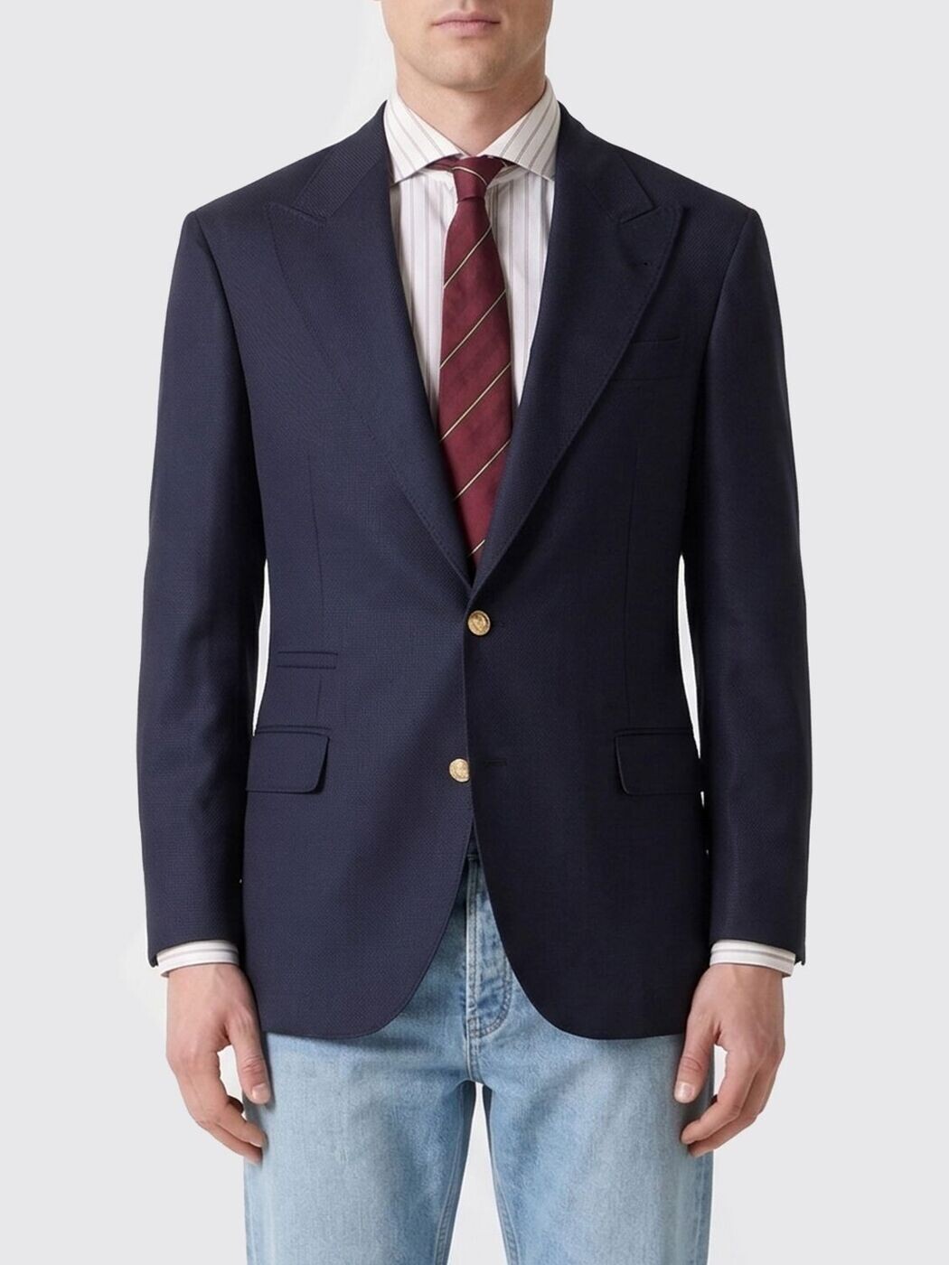 ブルネロ クチネリ BRUNELLO CUCINELLI ジャケット メンズ ブルー Jackets MZ4008BFCG 関税 送料無料 2026SS gi
