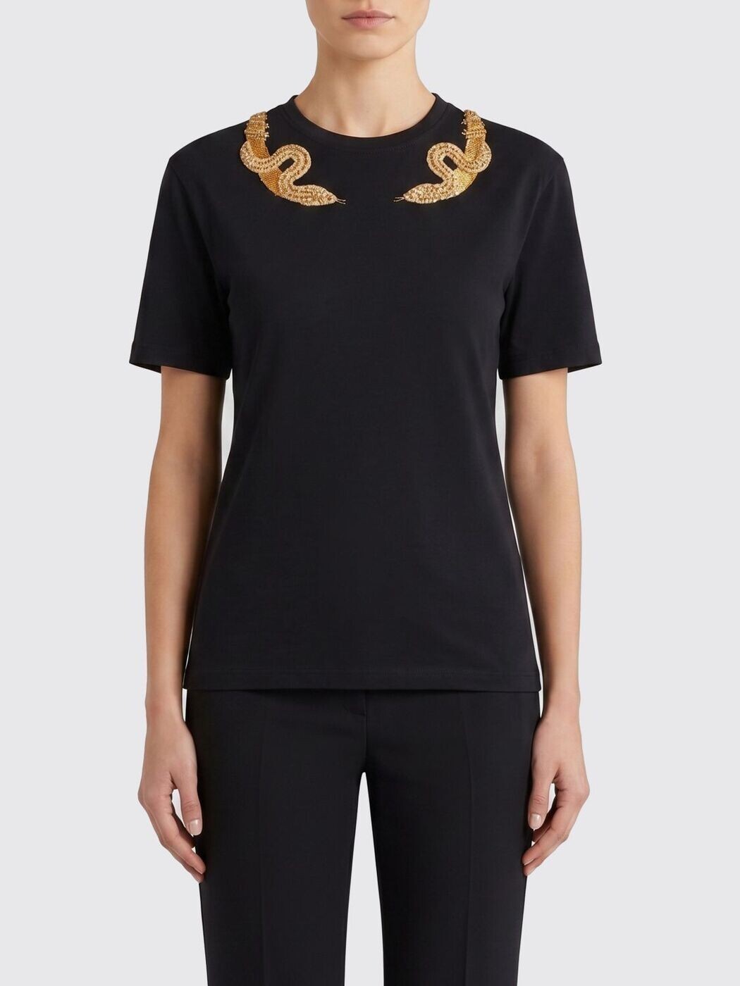 ロベルト カバリ ROBERTO CAVALLI ポロシャツ Tシャツ レディース ブラック T-shirts and polo shirts WKR64CJD0840 関税 送料無料 2026SS gi