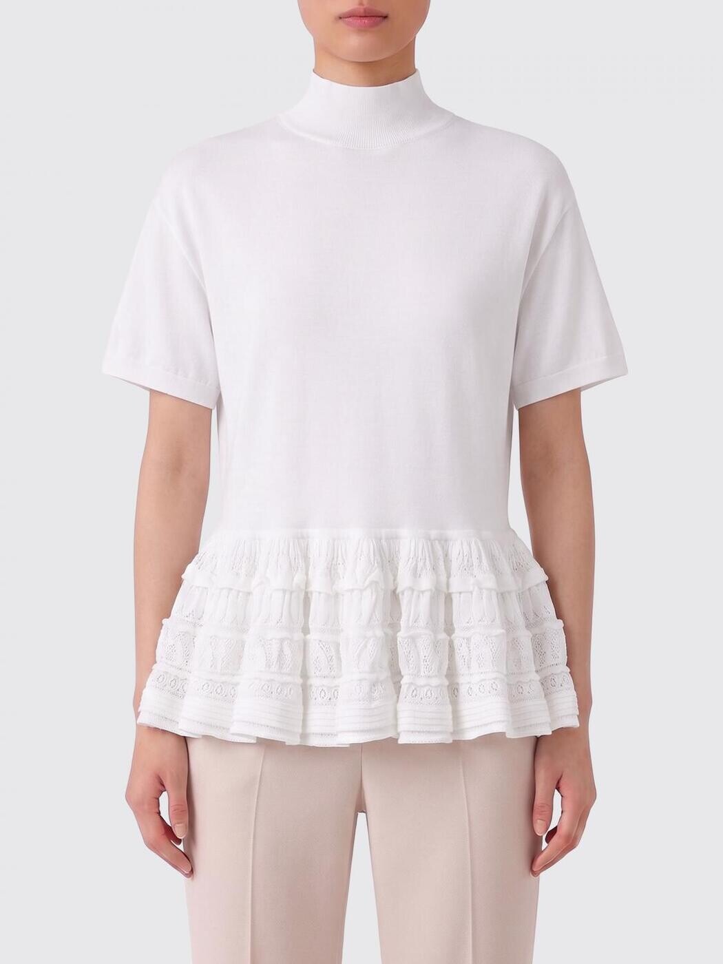 アライア ALAIA Tシャツ トップス レディース ホワイト T-shirts and tops AA9H1393K164C 関税 送料無料 2026SS gi