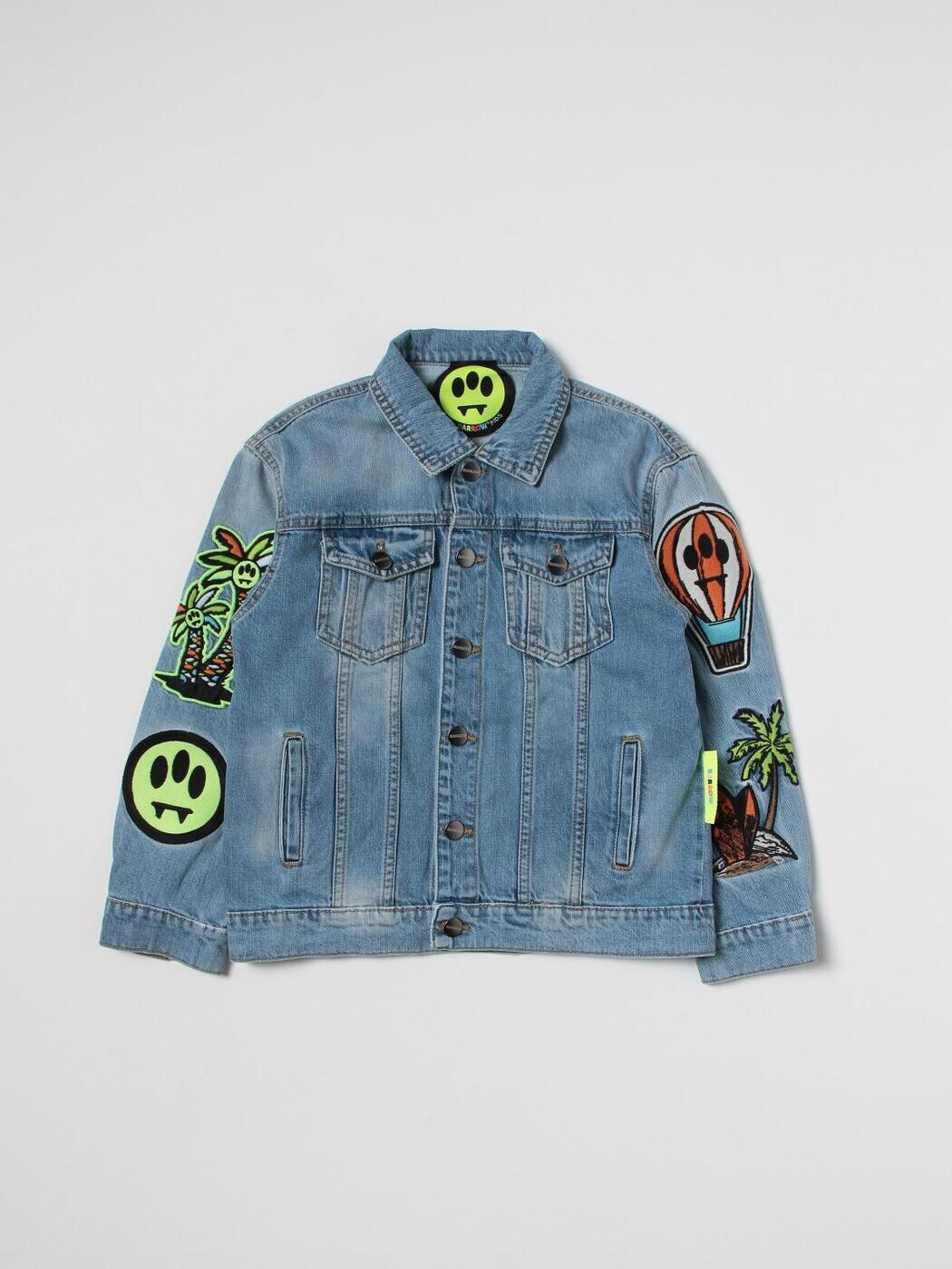 Хå BARROW KIDS ܥС㥱å 㥱å ܡ ֥롼 Bomber jackets 032949 Denim  ̵ ...