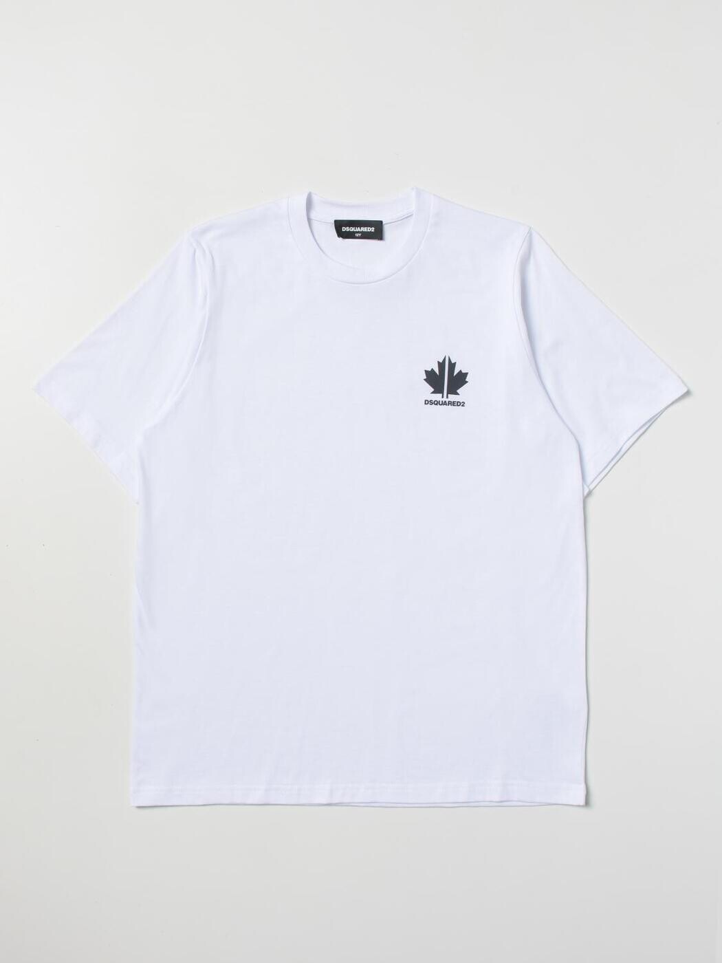 ディースクエアード DSQUARED2 ロングスリーブTシャツ Tシャツ ボーイズ ホワイト Long sleeve t-shirts DQ1442D004G White 関税 送料無料 ラッピング無料 2023SS gi