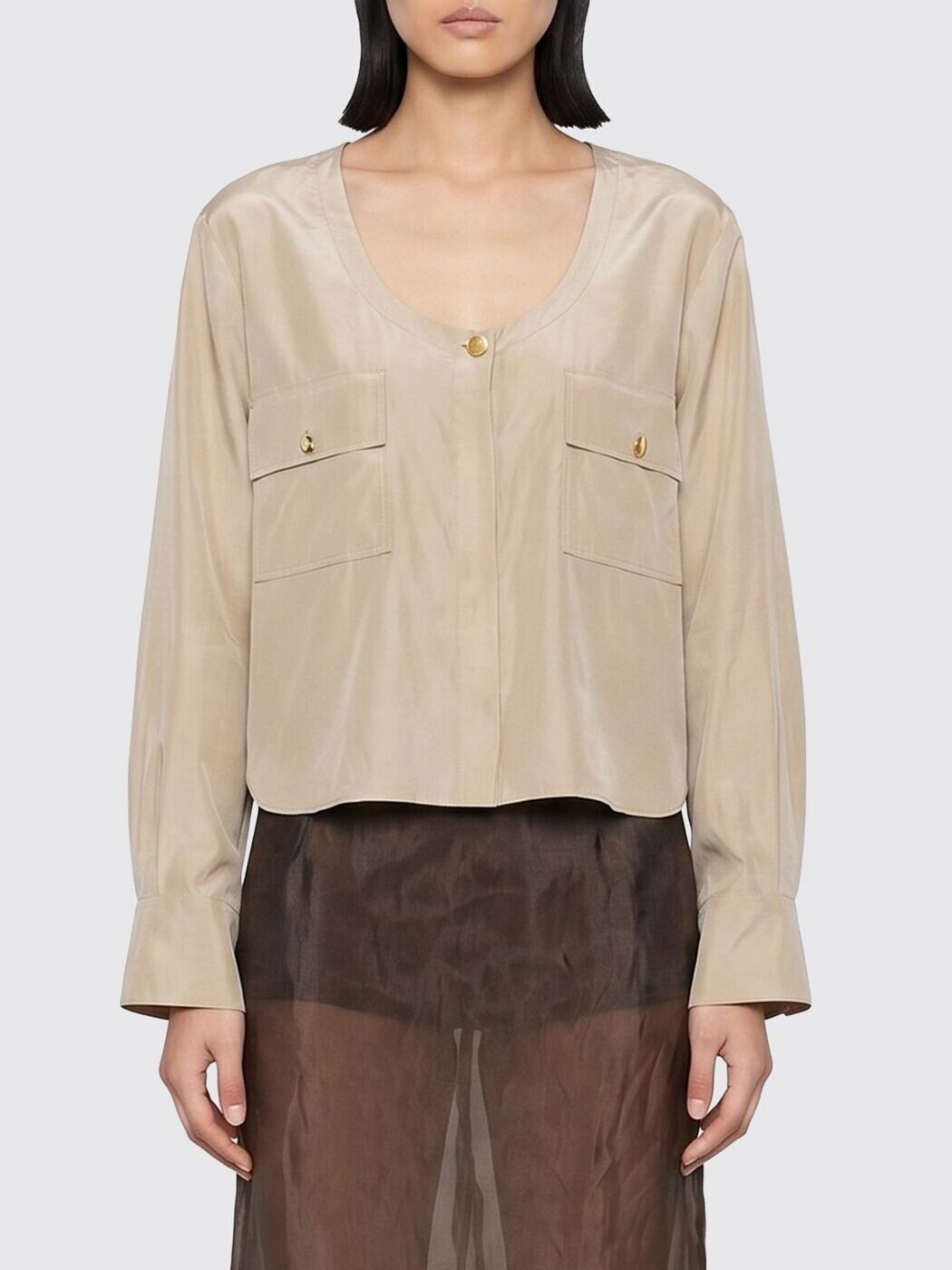フォルテフォルテ FORTE FORTE Tシャツ トップス レディース ベージュ T-shirts and tops 14567MYSHIRT 関税 送料無料 2026SS gi