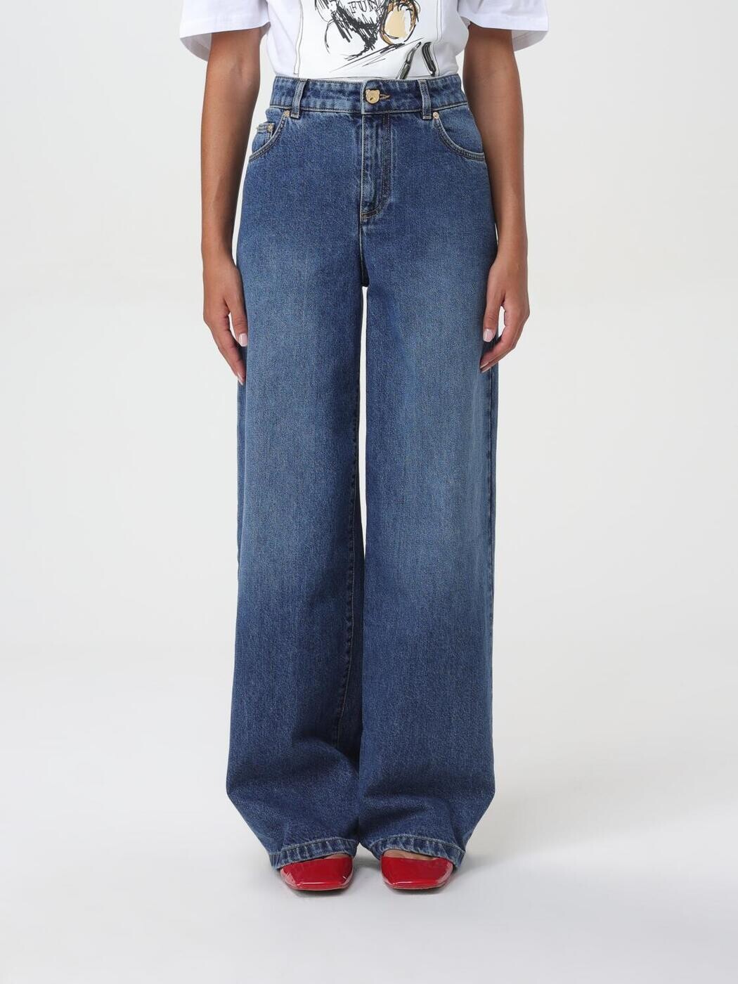 モスキーノクチュール MOSCHINO COUTURE デニム レディース ブルー Jeans 03085522 関税 送料無料 ラッピング無料 2025AW gi