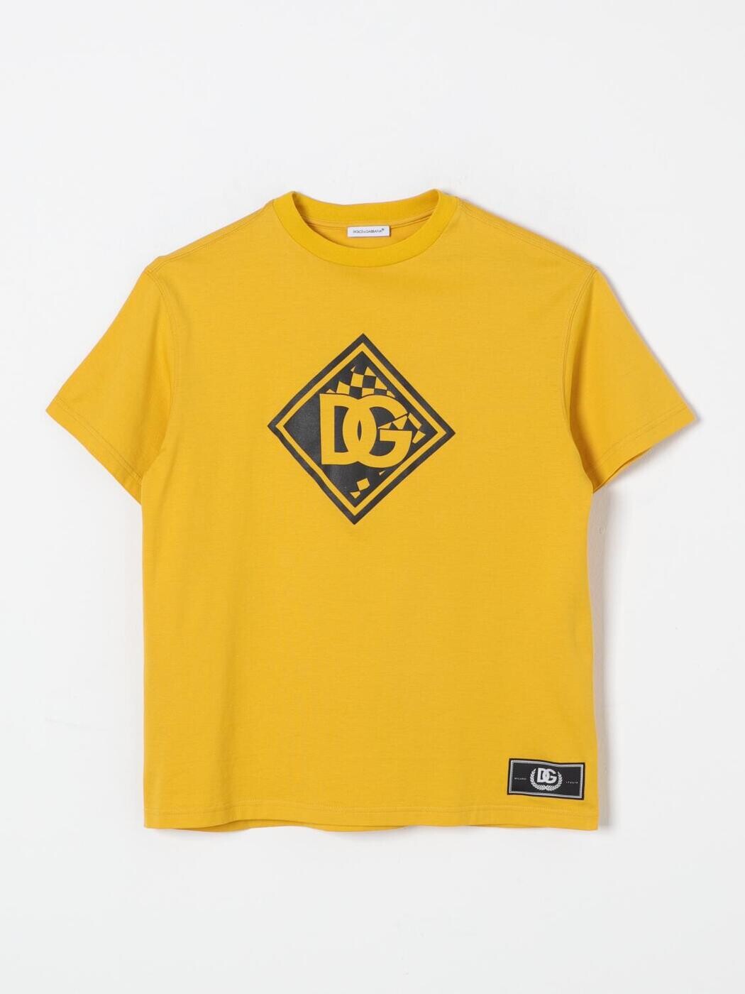 ドルチェ＆ガッバーナ DOLCE&GABBANA ロングスリーブTシャツ Tシャツ ボーイズ イエロ ...