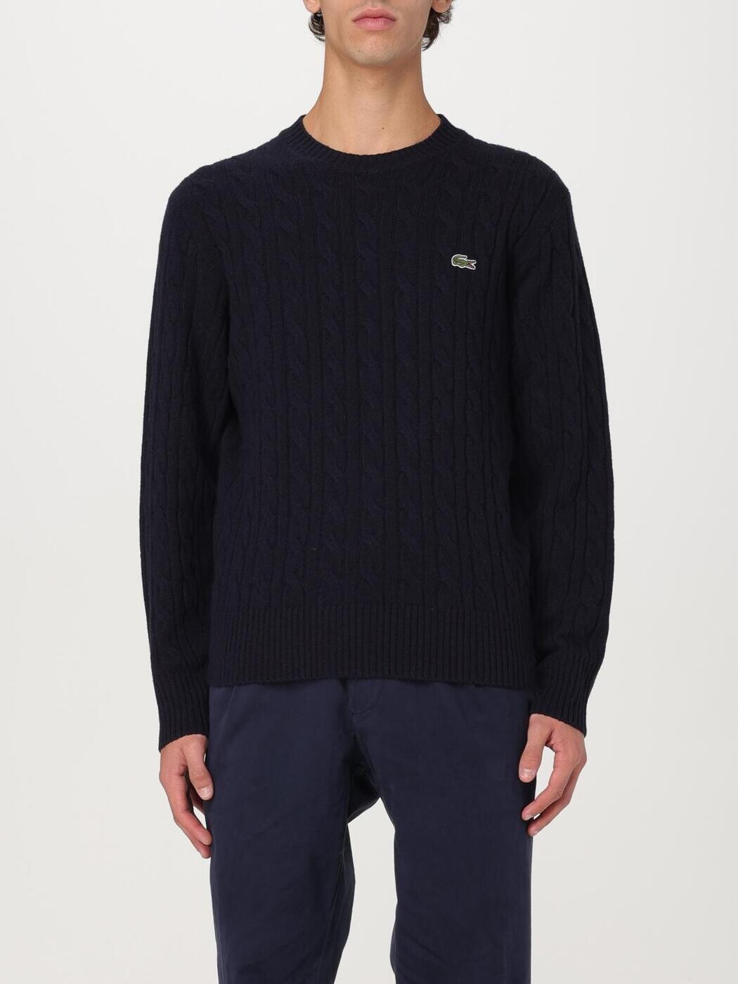 ラコステ LACOSTE セーター ニットウェア メンズ ネイビー Knitwear AH2924 関税 送料無料 2025AW gi