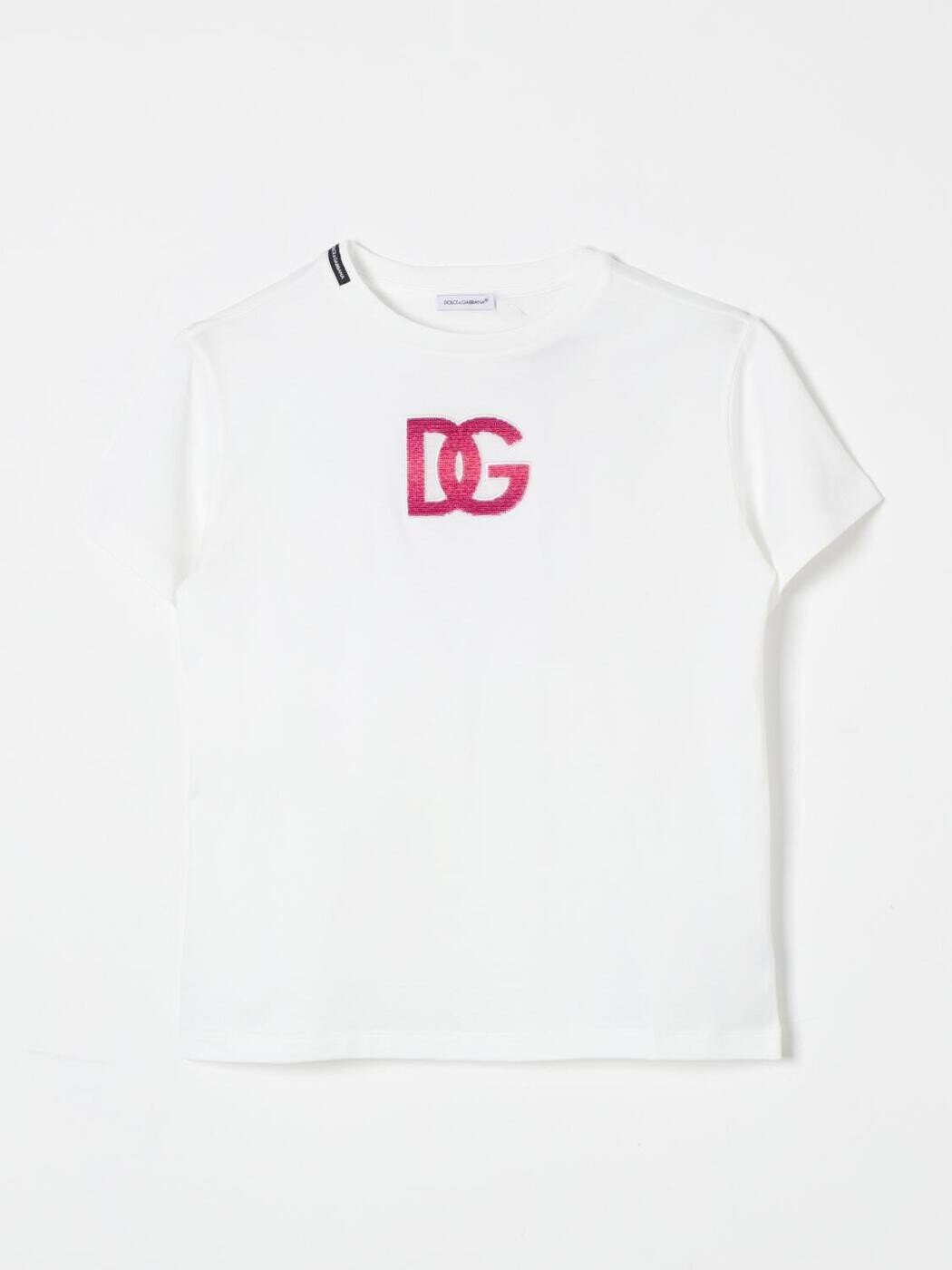 ドルチェ＆ガッバーナ DOLCE&GABBANA ロングスリーブTシャツ Tシャツ ガールズ ホワイ ...