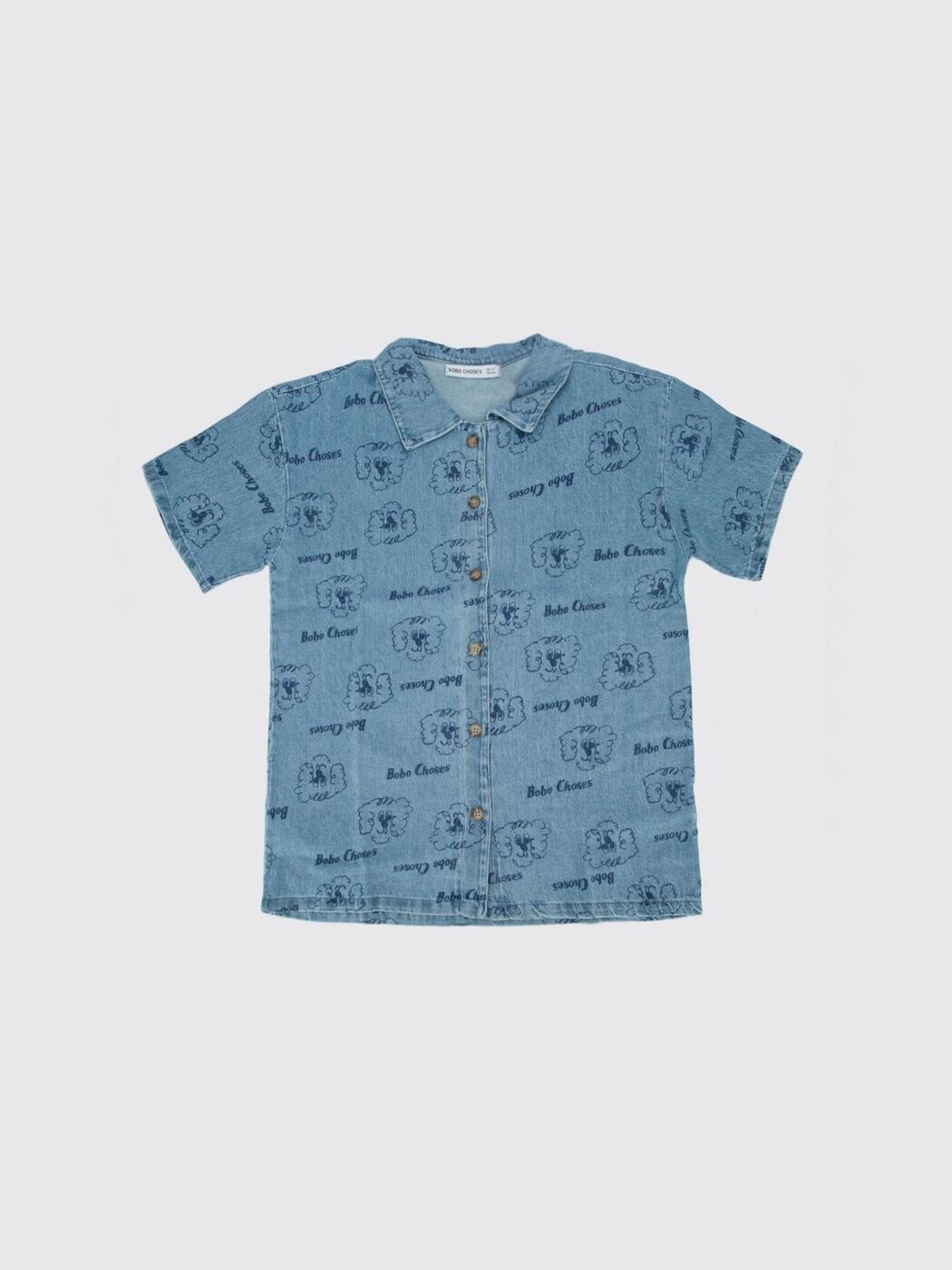 ボボショーズ BOBO CHOSES シャツ ボーイズ ブルー Casual shirts B126AC037 Blue 関税 送料無料 2026SS gi