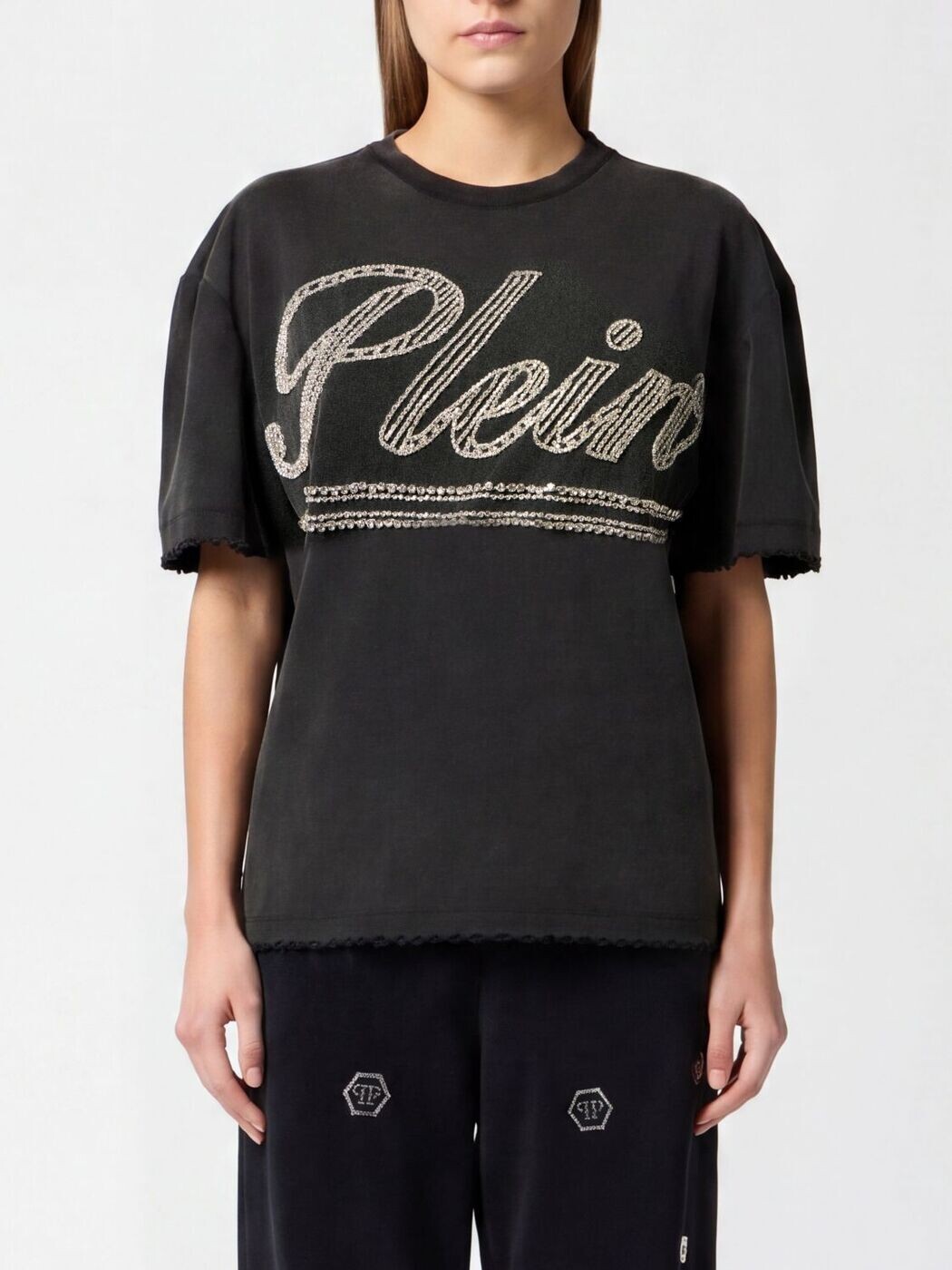 Rakuten - フィリッププレイン PHILIPP PLEIN ポロシャツ Tシャツ レディース ブラック T-shirts and polo shirts SAFCWTK3872PTE004N 関税 送料無料 2026SS gi