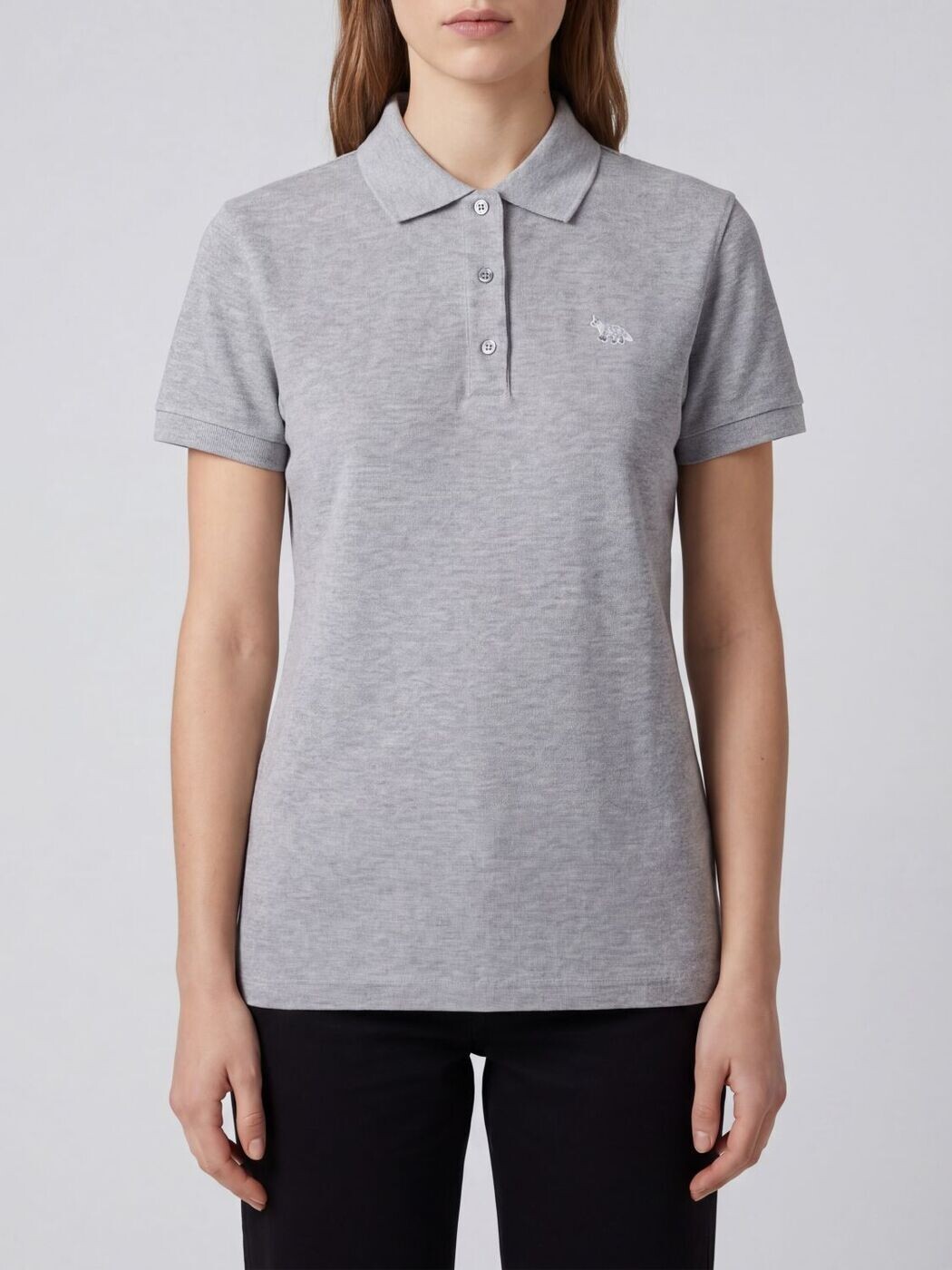 メゾン キツネ MAISON KITSUNE ポロシャツ レディース グレー Polo MW00202KP0001 Grey 関税 送料無料 2026SS gi