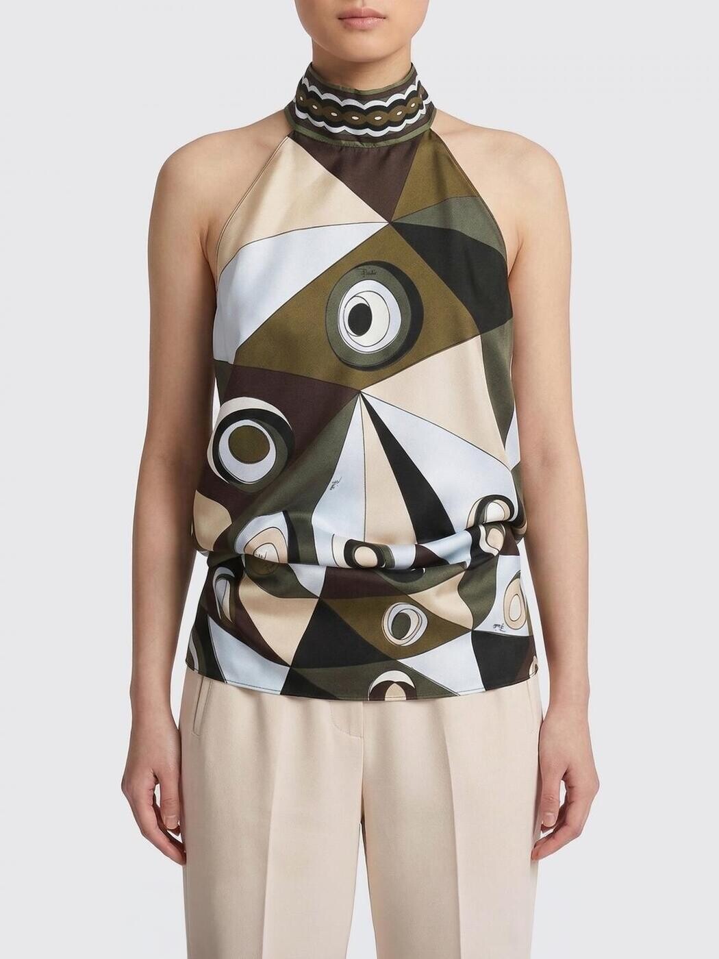 エミリオ プッチ EMILIO PUCCI Tシャツ トップス レディース グリーン T-shirts and tops 6HRM426H721 関税 送料無料 2026SS gi