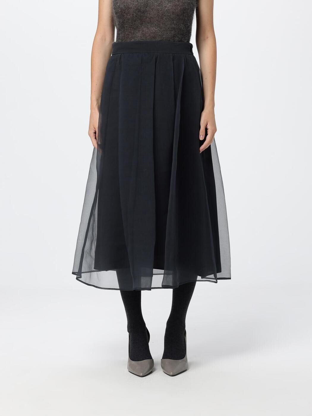 ブルネロクチネリ BRUNELLO CUCINELLI スカート レディース グレー Skirts MP940G4096 関税 送料無料 2026AW gi