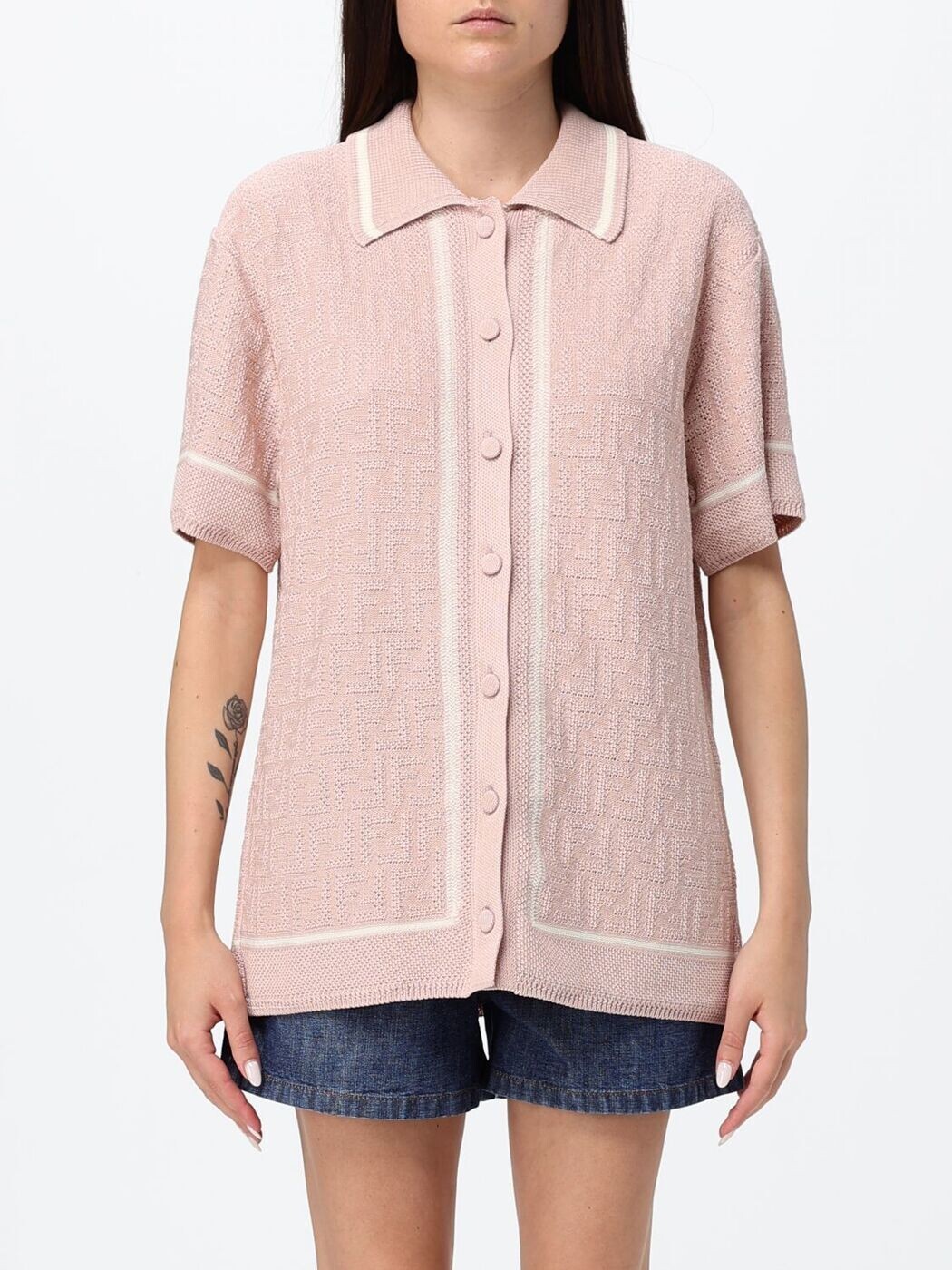 フェンディ FENDI ポロシャツ レディース ピンク Polo FZE584AV8Q Pink 関税 送料無料 2026AW gi