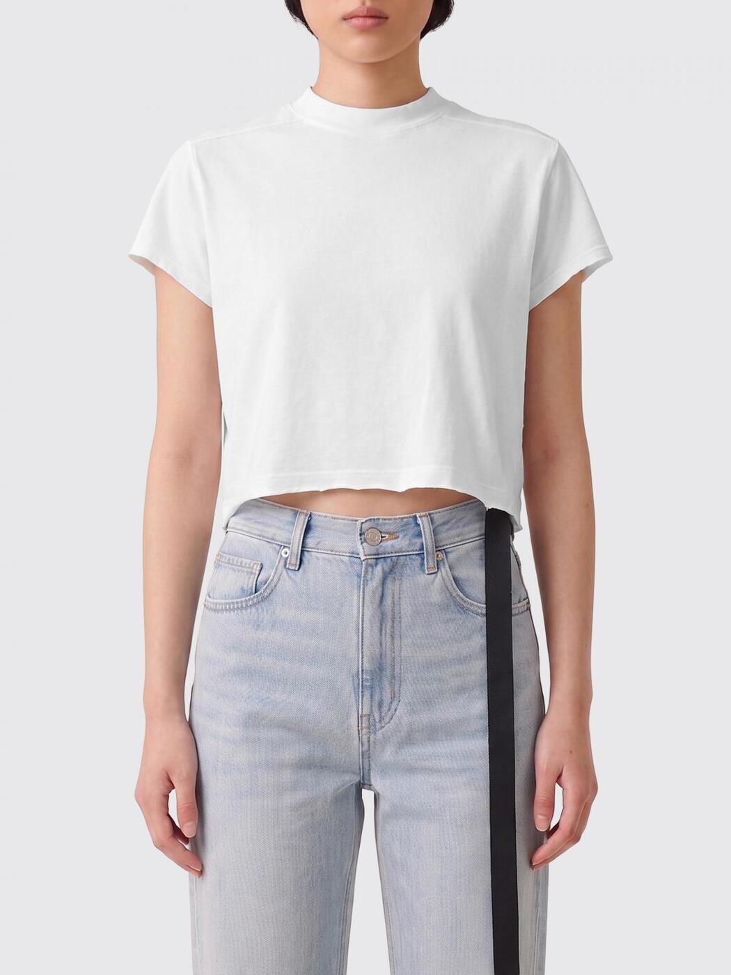 リック・オウエンス・ダークシャドウ RICK OWENS DRKSHDW ポロシャツ Tシャツ レディース ホワイト T-shirts and polo shirts DS01F4207BH White 関税 送料無料 2026SS gi