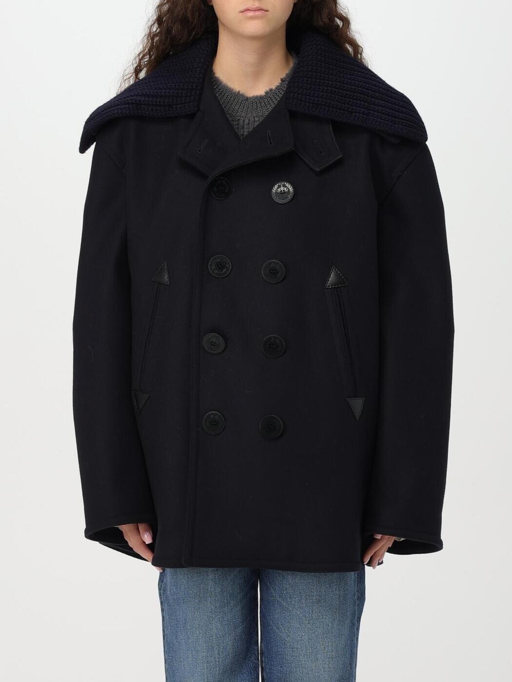 ディースクエアード DSQUARED2 トレンチコート コート レディース ネイビー Coats and trench coats S75AA0428S53003 関税 送料無料 ラッピング無料 2024AW gi