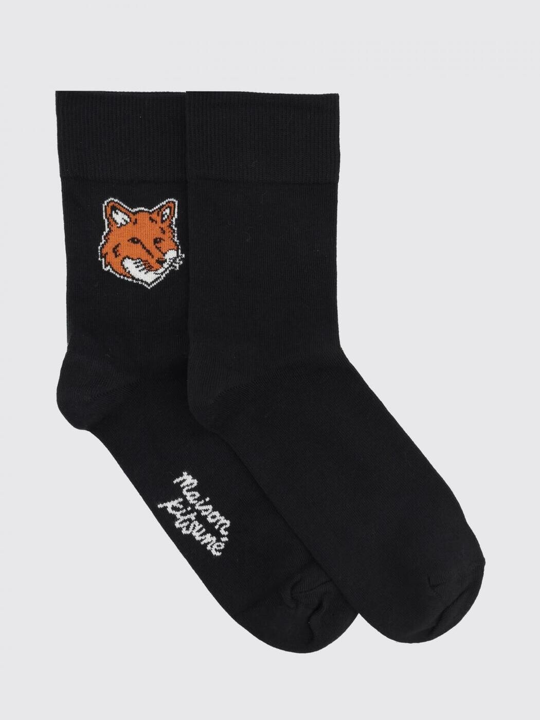 メゾン キツネ MAISON KITSUNE 靴下 ソックス レディース ブラック Socks PM06400KT0010 関税 送料無料 2026SS gi