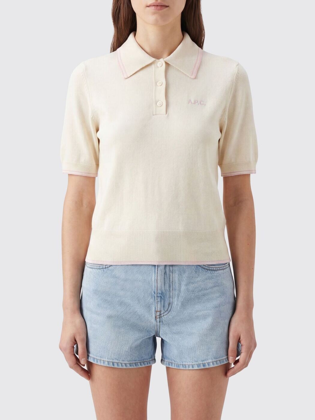 アーペーセー A.P.C ポロシャツ レディース Polo COEZJF23514 Ivory 関税 送料無料 2026SS gi