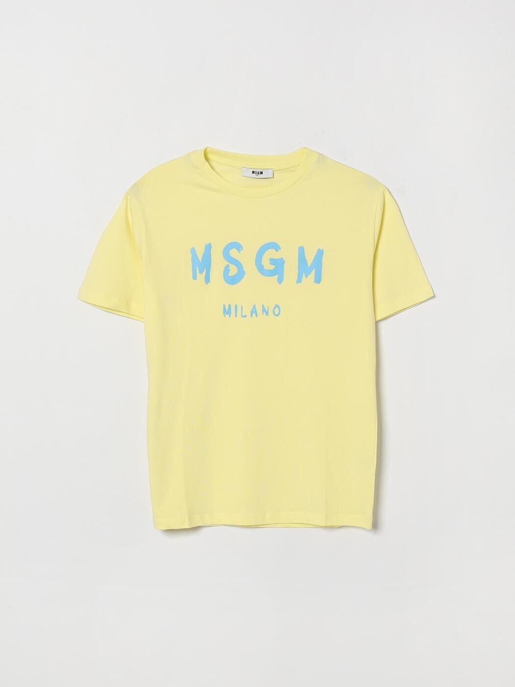 エムエスジーエム MSGM KIDS Tシャツ トップス ベビーユニセックス イエロー T-shirt S6MSJUTH001 Yellow 関税 送料無料 2026SS gi