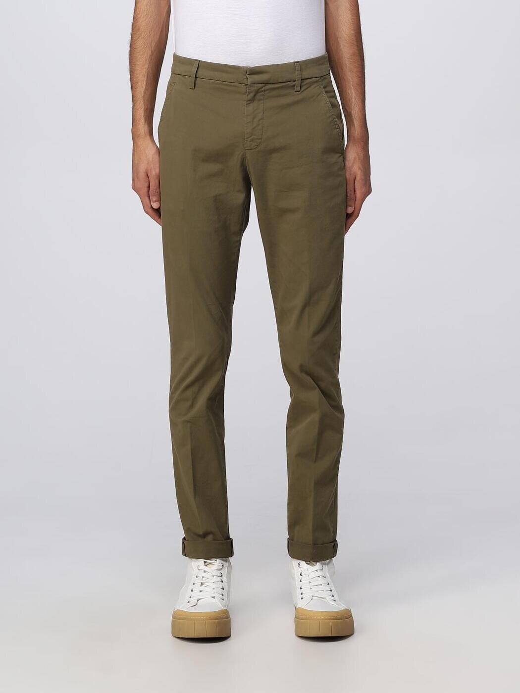 ドンダップ DONDUP ズボン パンツ メンズ グリーン Trousers UP235GSE046UPTD Green 関税 送料無料 ラッピング無料 2025AW gi(4)