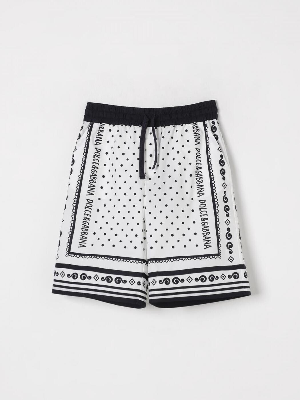 Rakuten - ドルチェ＆ガッバーナ DOLCE&GABBANA ショートパンツ　パンツ ショーツ ボーイズ ホワイト Shorts L43Q47FI5KQ 関税 送料無料 2025AW gi