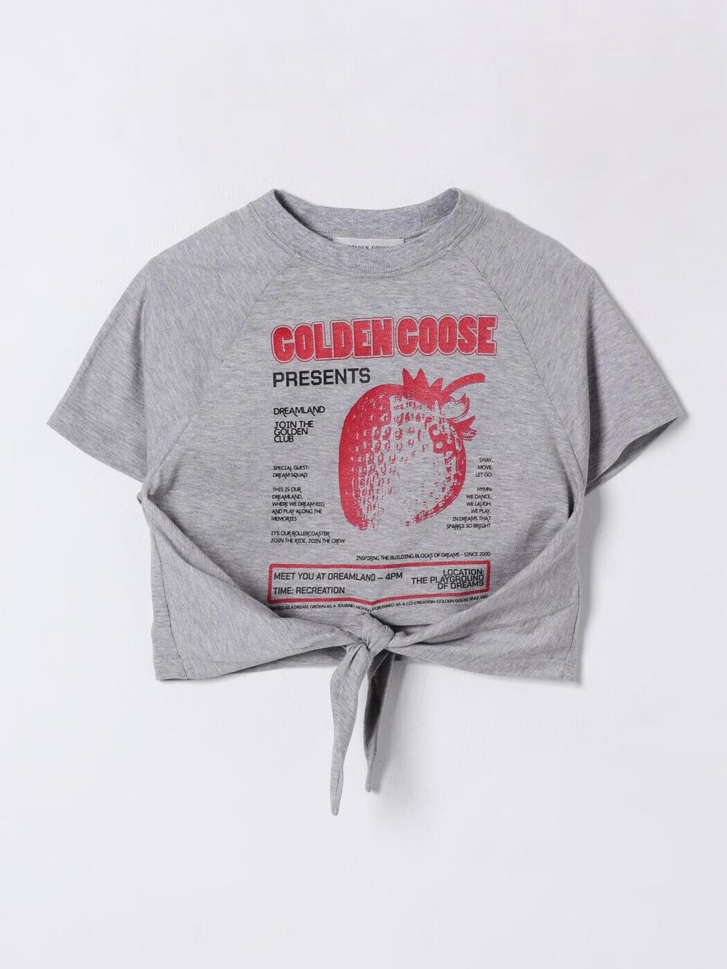 ゴールデングース GOLDEN GOOSE ロングスリーブTシャツ Tシャツ ガールズ グレー Long sleeve t-shirts GKP02264P00193860426 ~ 関税 送料無料 2025SS gi