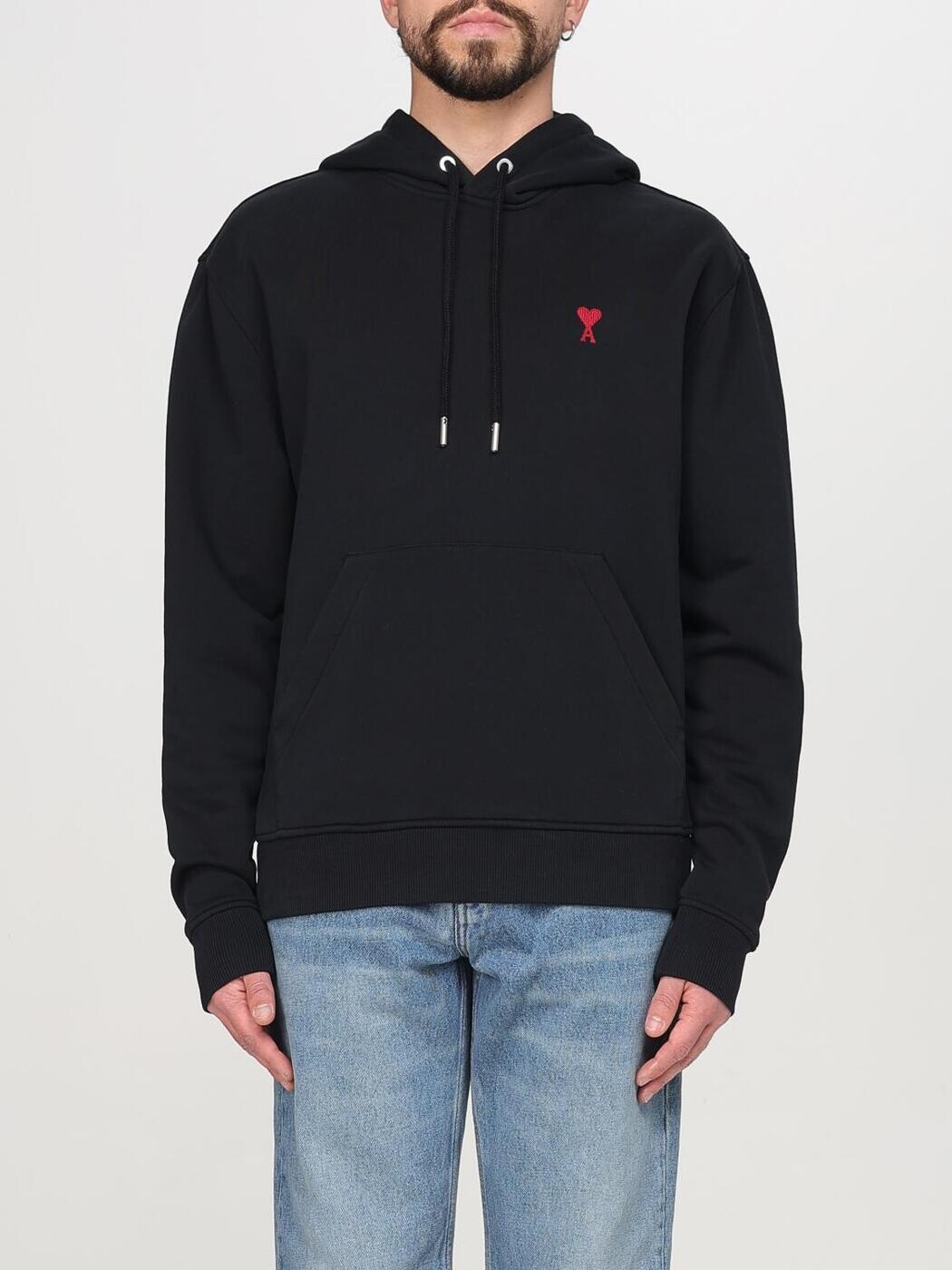 アミ パリス AMI PARIS スウェットシャツ トレーナー メンズ ブラック Sweatshirts BFUSW235730 関税 送料無料 2026SS gi