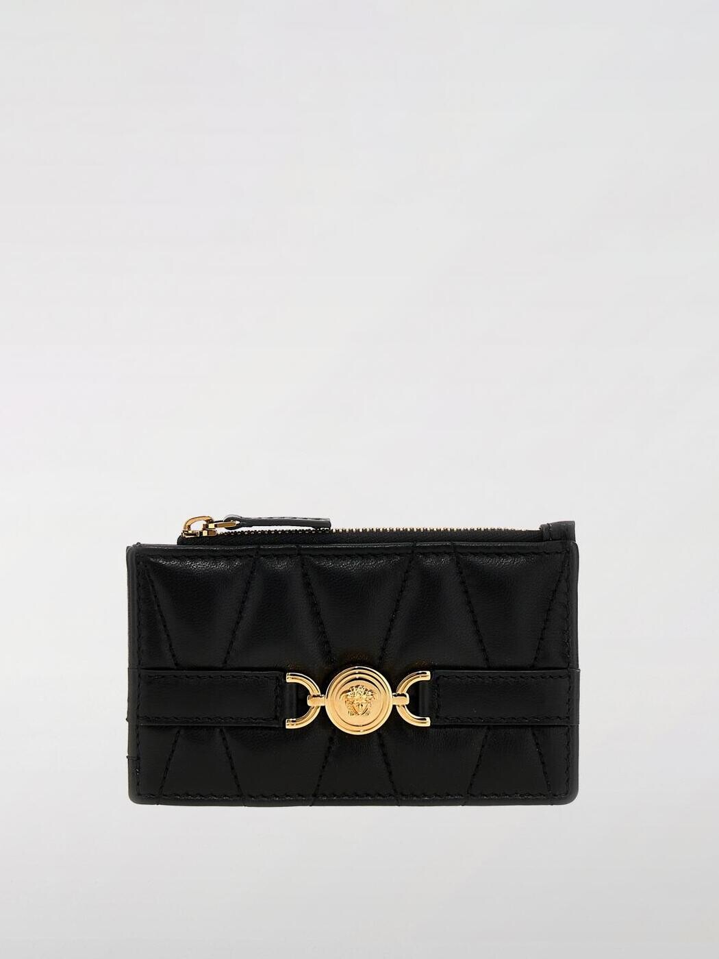 ヴェルサーチ VERSACE カードホルダー 財布 レディース ブラック Wallets and Card Holders 10162271A12975 関税 送料無料 2025AW gi