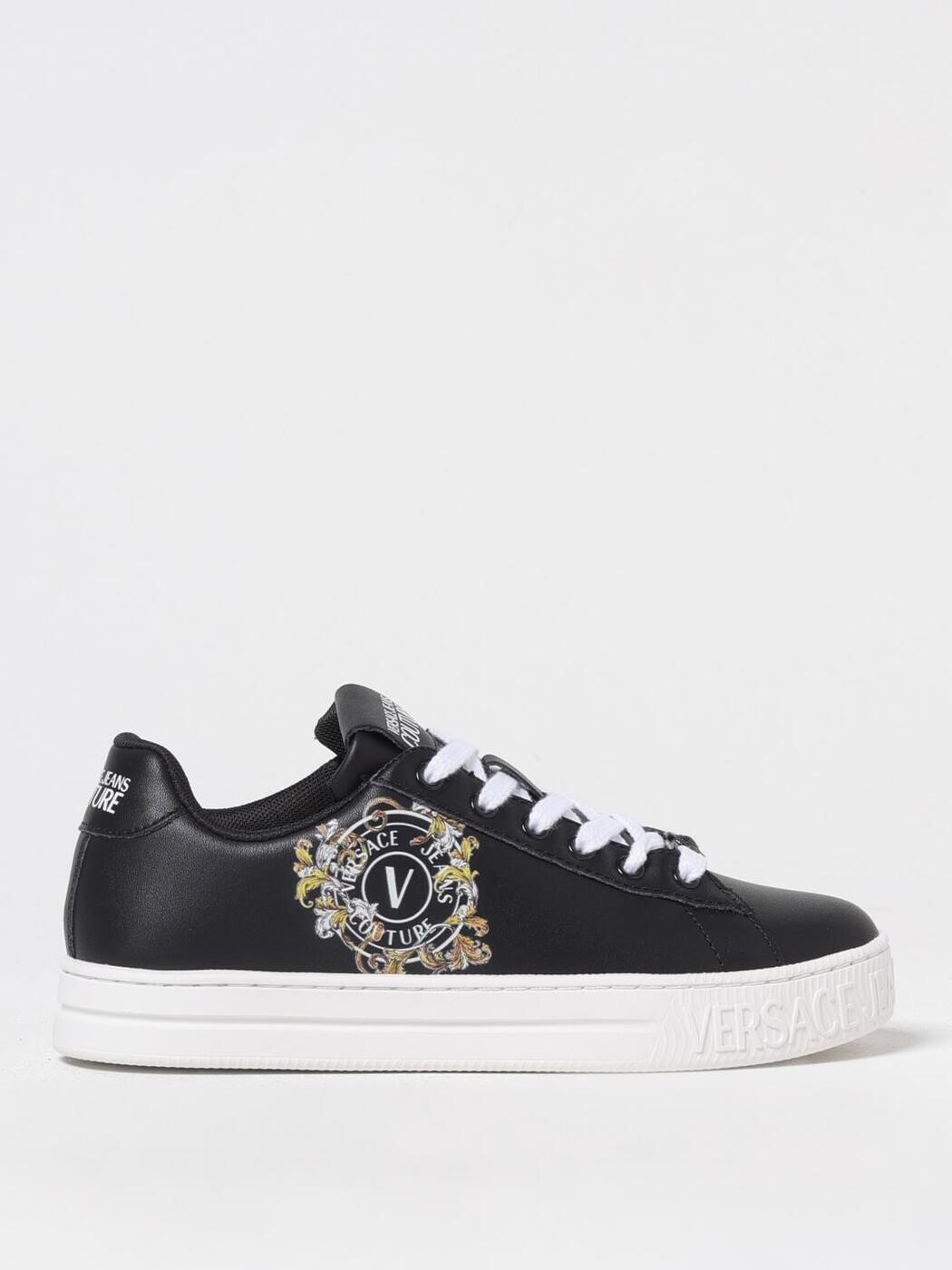 ヴェルサーチェ・ジーンズ・クチュール VERSACE JEANS COUTURE スニーカー レディース ブラック Sneakers 78VA3SK3ZPB08 関税 送料無料 2025SS gi