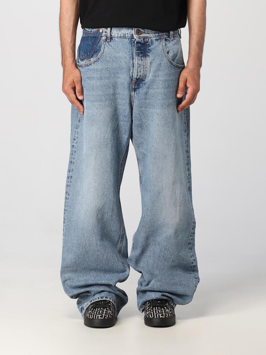 バルマン BALMAIN デニム メンズ ブルー Jeans BH1ML062DD65 Denim 関税 送料無料 ラッピング無料 2025AW gi