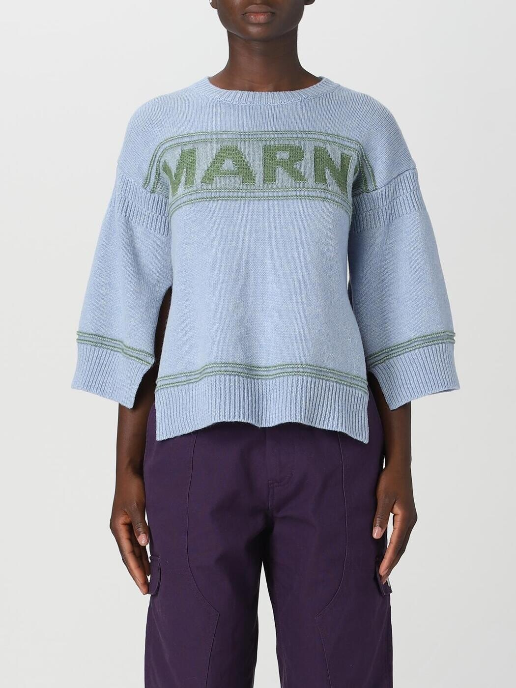 マルニ MARNI セーター ニットウェア レディース Knitwear GCMD0397Q0UFW608 Gnawed Blue 関税 送料無..