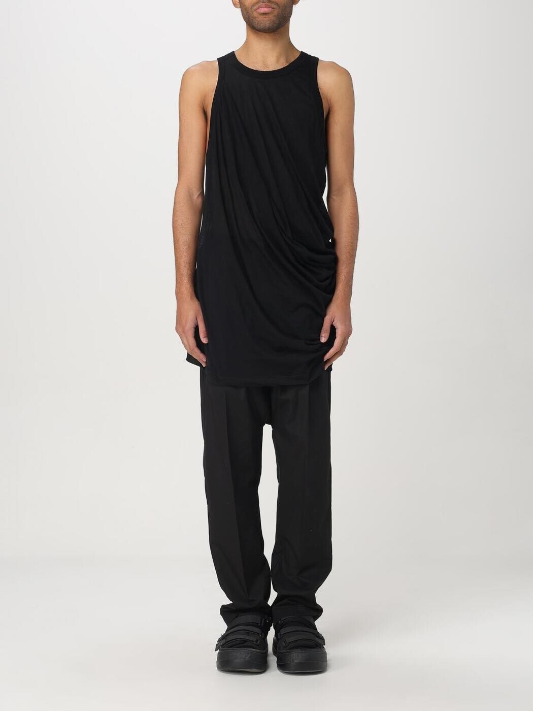 樂天商城 - リック オウエンス RICK OWENS Tシャツ メンズ ブラック T-shirts RR01E5152UC 関税 送料無料 2025AW gi