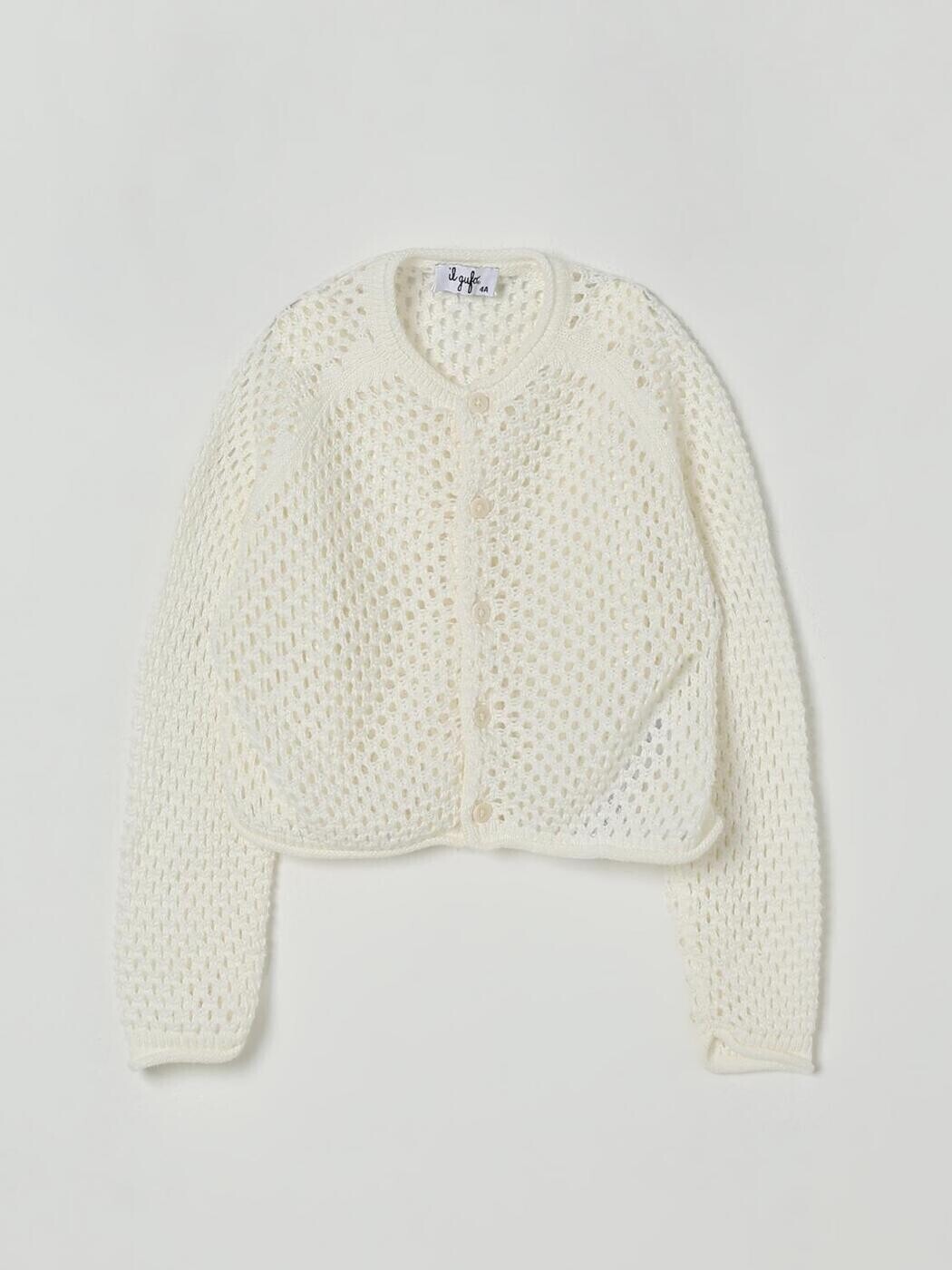 樂天商城 - イルグッフォ IL GUFO クルーネックジャンパー ニットウェア ガールズ ホワイト Crew neck jumpers P25GF440EM109 関税 送料無料 2025AW gi