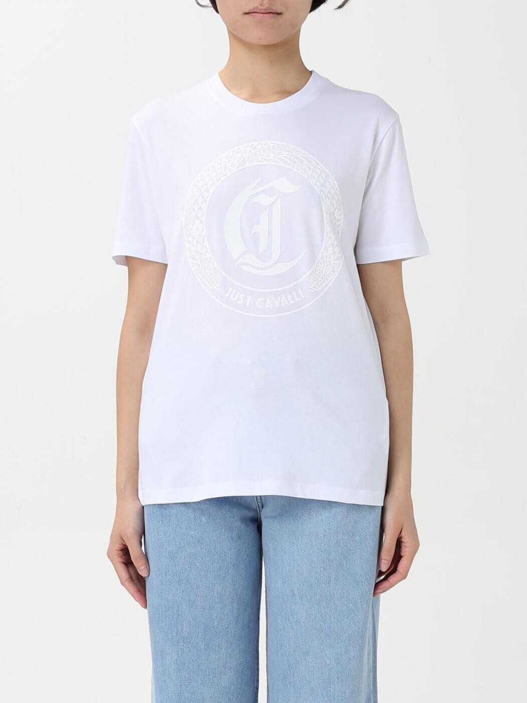 Rakuten - ジャスト カヴァリ JUST CAVALLI ポロシャツ Tシャツ レディース ホワイト T-shirts and polo shirts 78PAHT01CJ500 関税 送料無料 2025SS gi