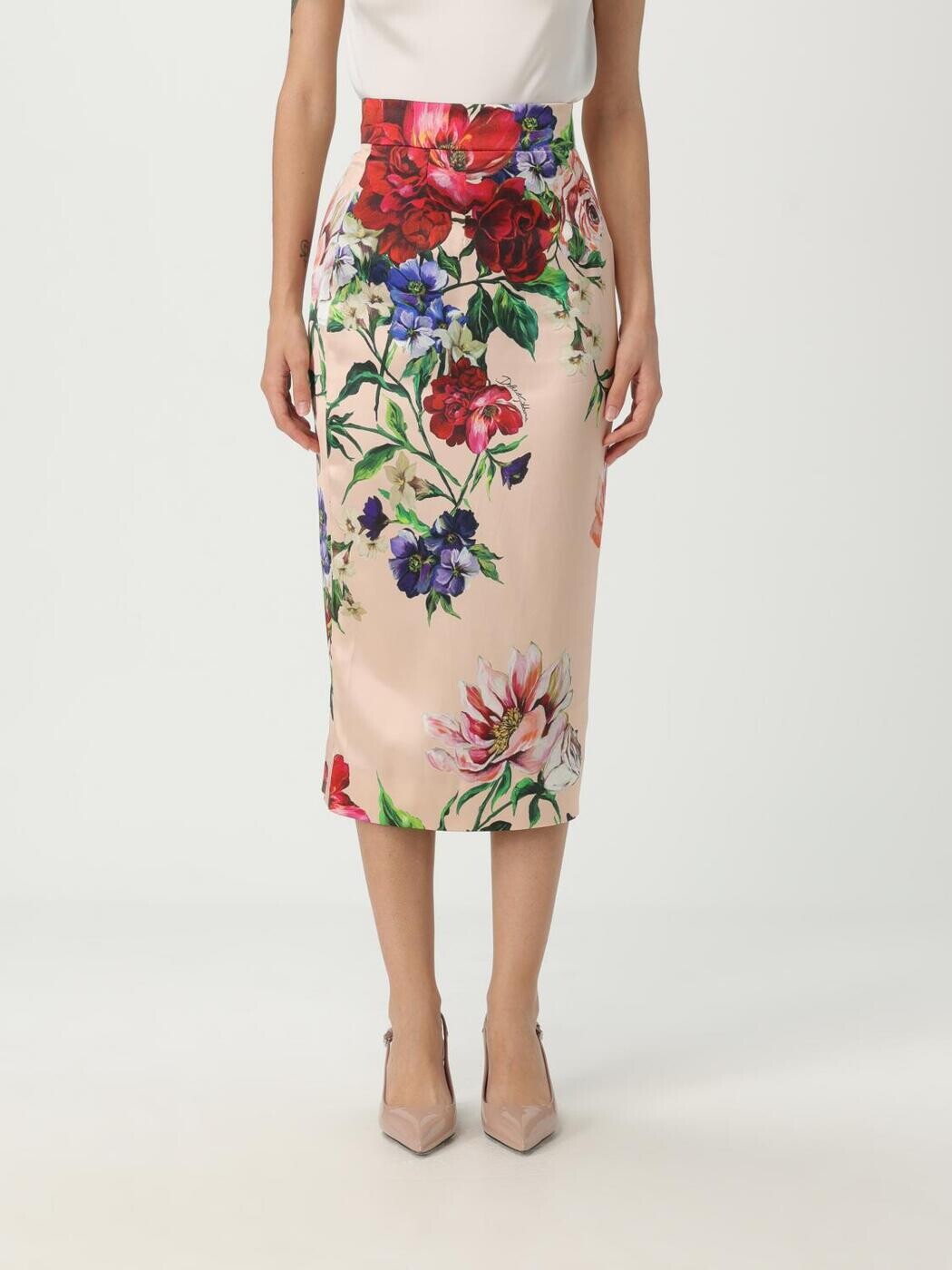 ドルチェ&ガッバーナ DOLCE&GABBANA スカート レディース ホワイト Skirts F4BCATFSIB5 関税 送料無料 ラッピング無料 2025AW gi